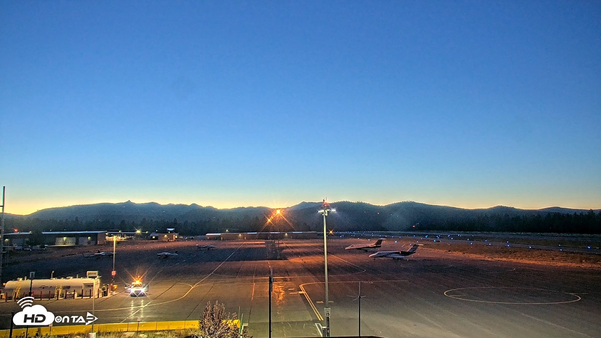 Snapshot of Truckee Tahoe Airport Live Webcam taken Sep 7, 2026, 7:51pm PDT