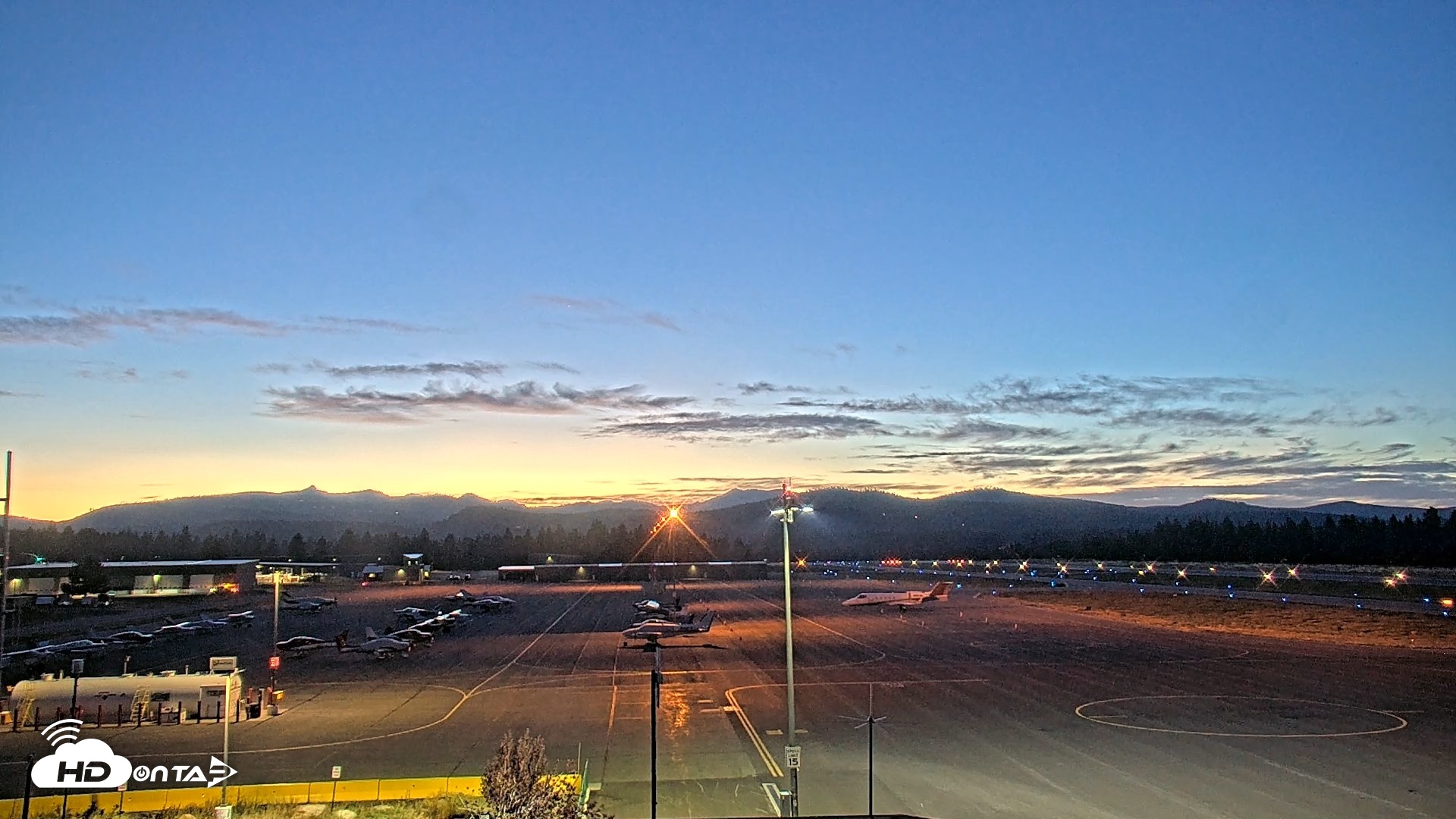 Snapshot of Truckee Tahoe Airport Live Webcam taken Aug 15, 2026, 8:28pm PDT