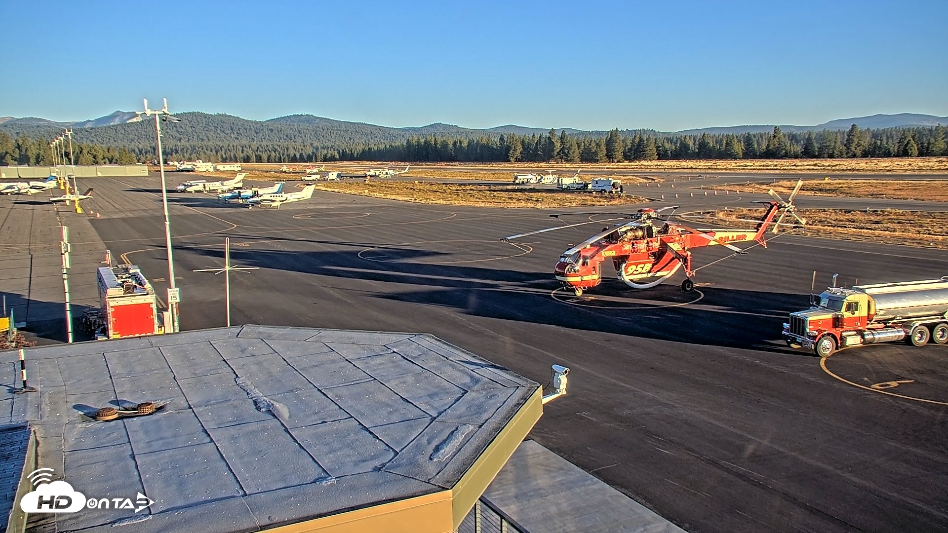 Snapshot of Truckee Tahoe Airport Live Webcam taken Sep 19, 2026, 7:18am PDT