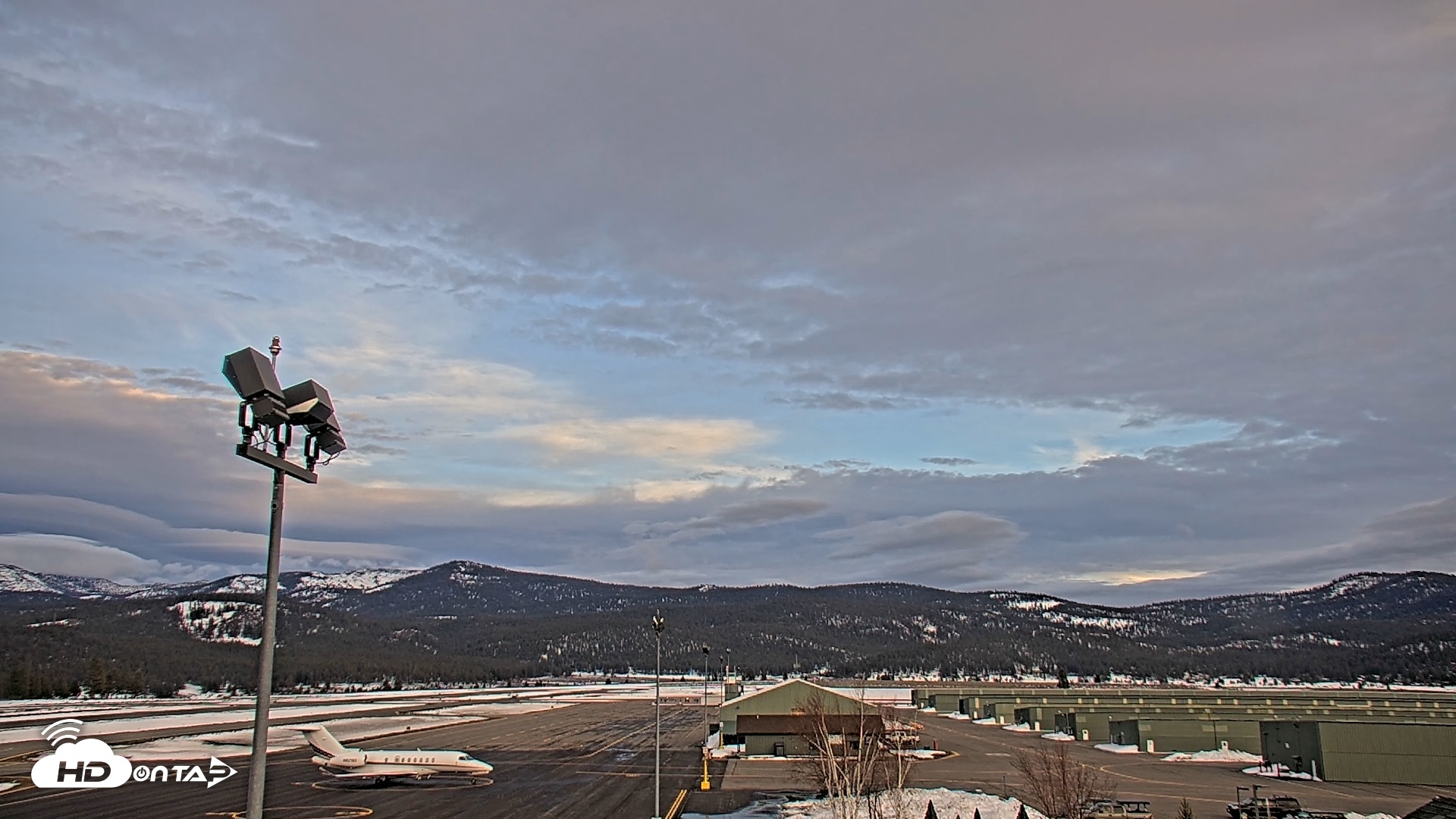 Snapshot of Truckee Tahoe Airport Live Webcam taken Feb 25, 2026, 5:39pm PST