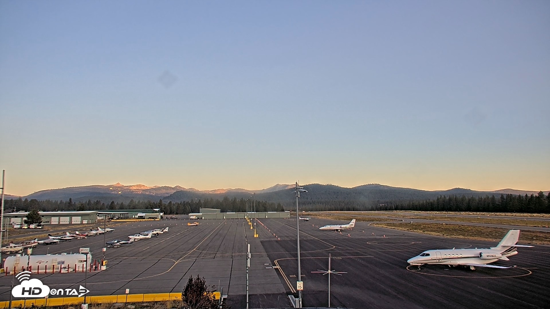 Snapshot of Truckee Tahoe Airport Live Webcam taken Sep 15, 2026, 6:58am PDT