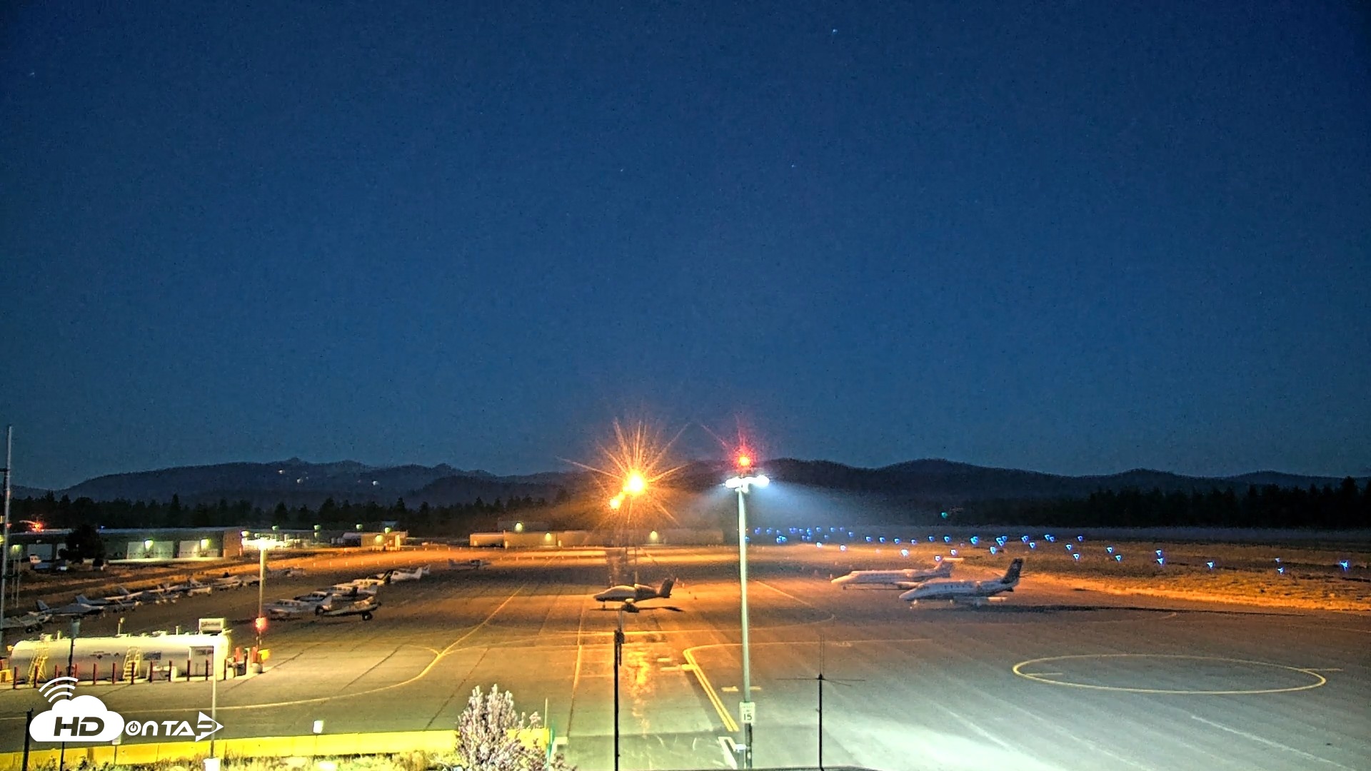Snapshot of Truckee Tahoe Airport Live Webcam taken Aug 29, 2026, 5:45am PDT