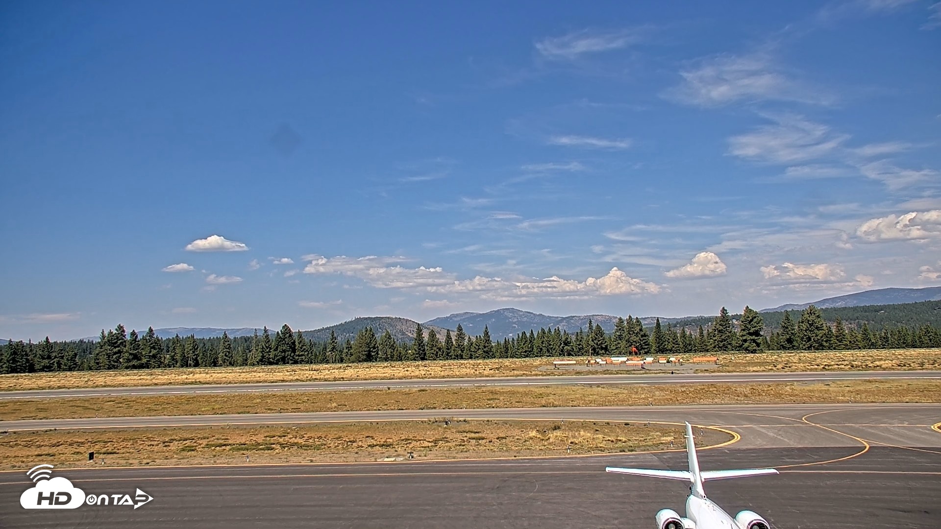 Snapshot of Truckee Tahoe Airport Live Webcam taken Aug 11, 2026, 2:47pm PDT