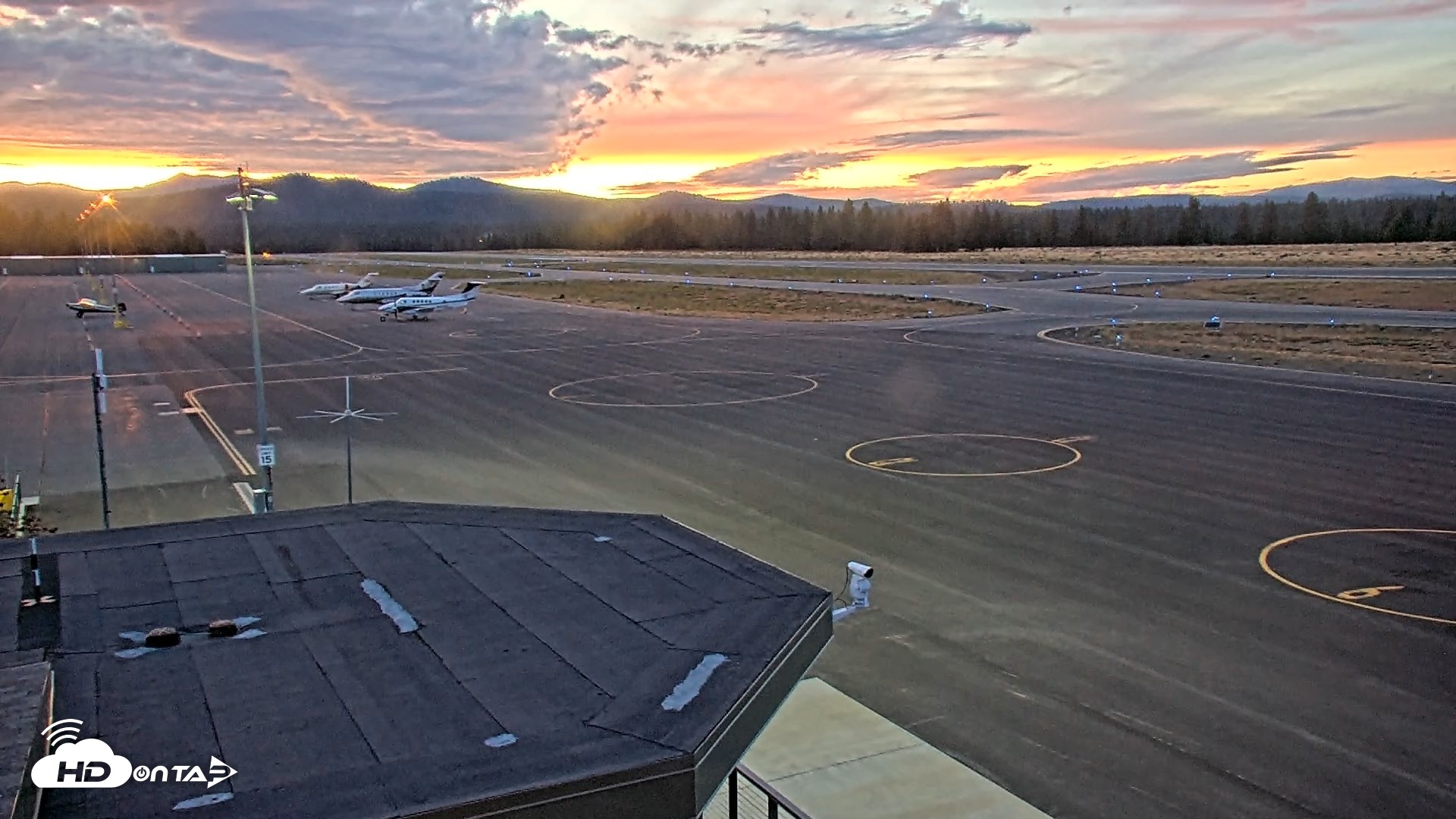Snapshot of Truckee Tahoe Airport Live Webcam taken Aug 17, 2026, 8:09pm PDT