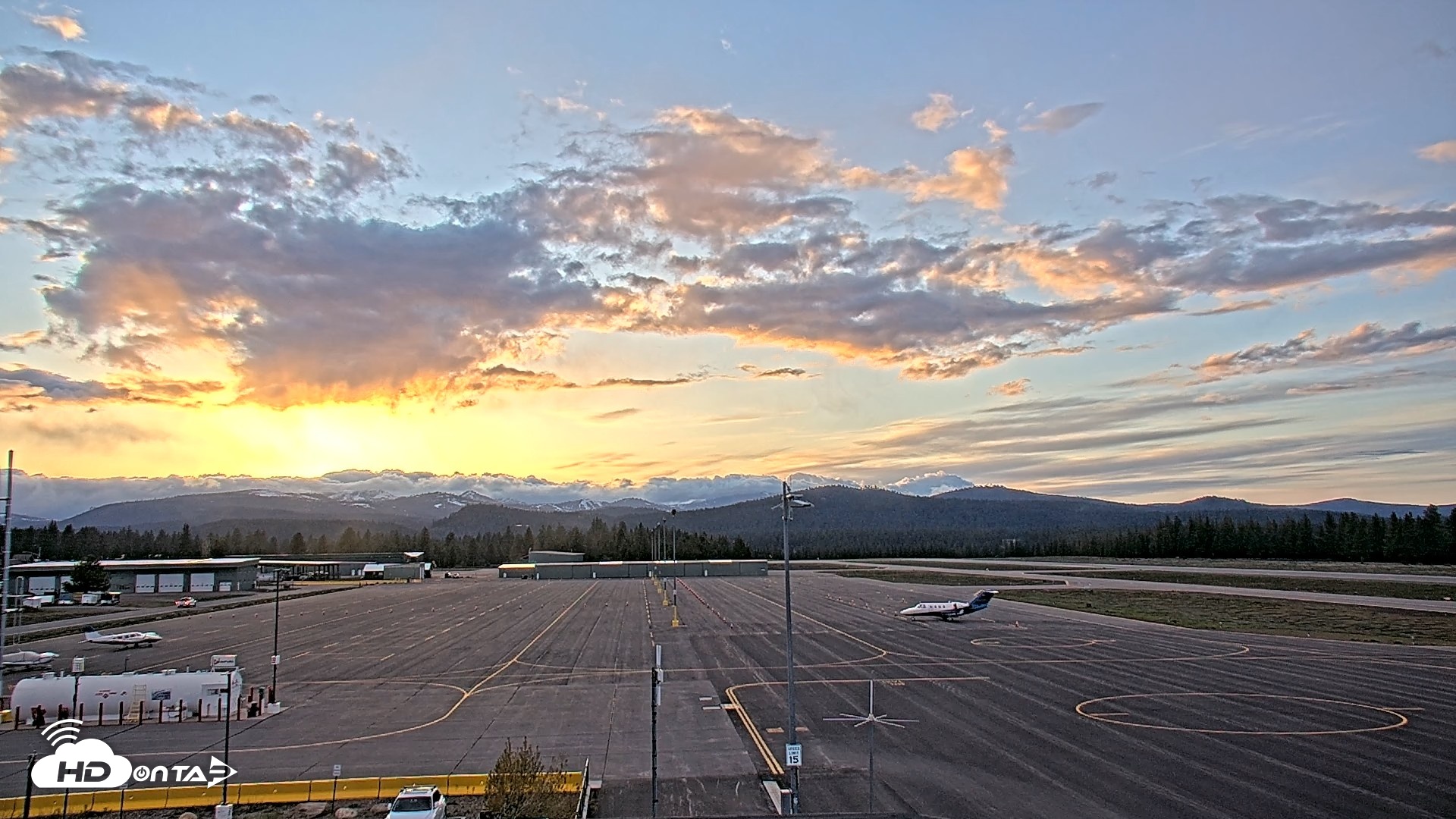 Snapshot of Truckee Tahoe Airport Live Webcam taken Apr 24, 2026, 7:39pm PDT