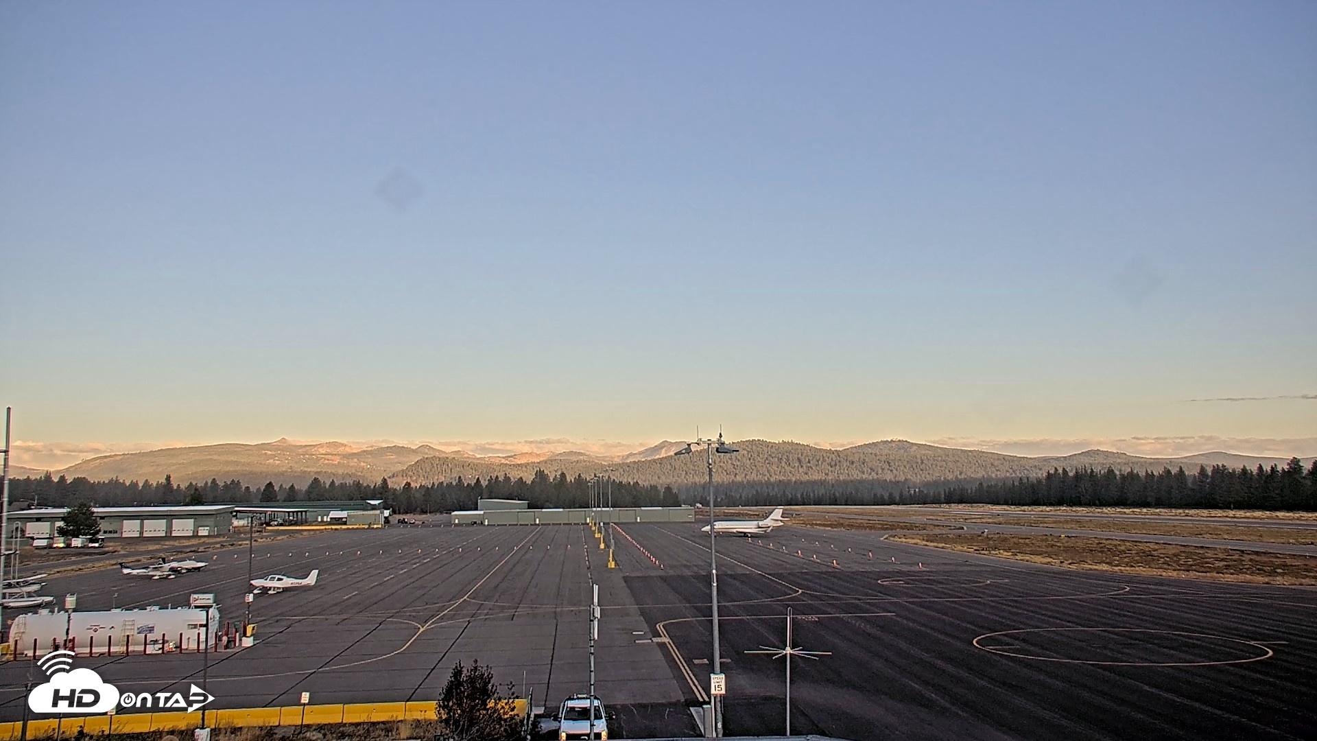 Snapshot of Truckee Tahoe Airport Live Webcam taken Oct 12, 2026, 7:34am PDT
