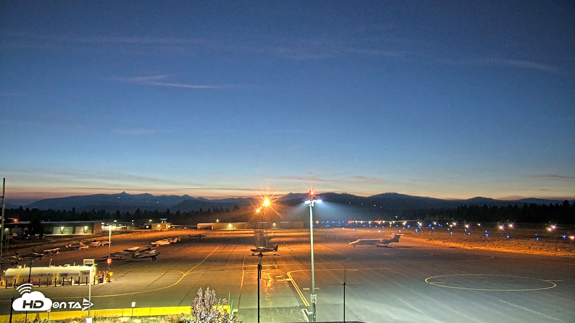 Snapshot of Truckee Tahoe Airport Live Webcam taken Aug 30, 2026, 8:18pm PDT