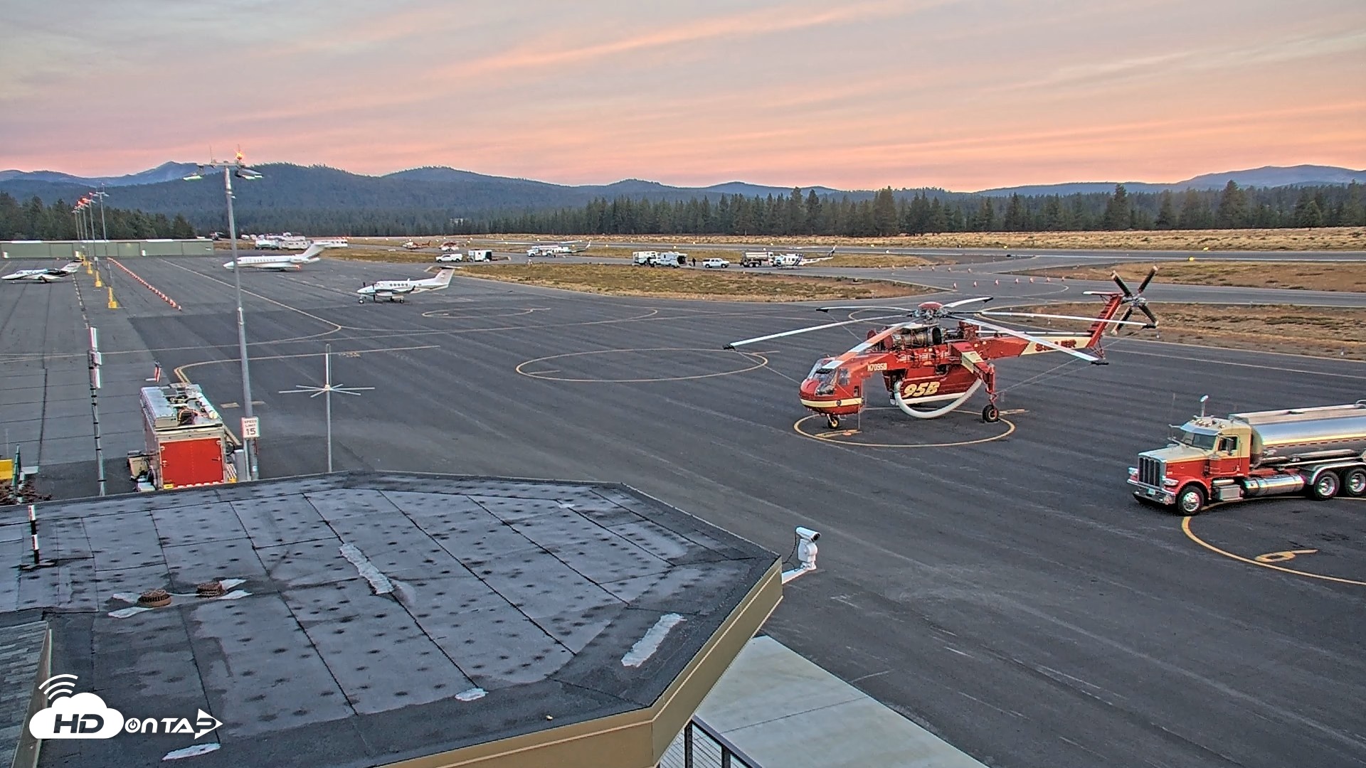 Snapshot of Truckee Tahoe Airport Live Webcam taken Sep 20, 2026, 6:48am PDT
