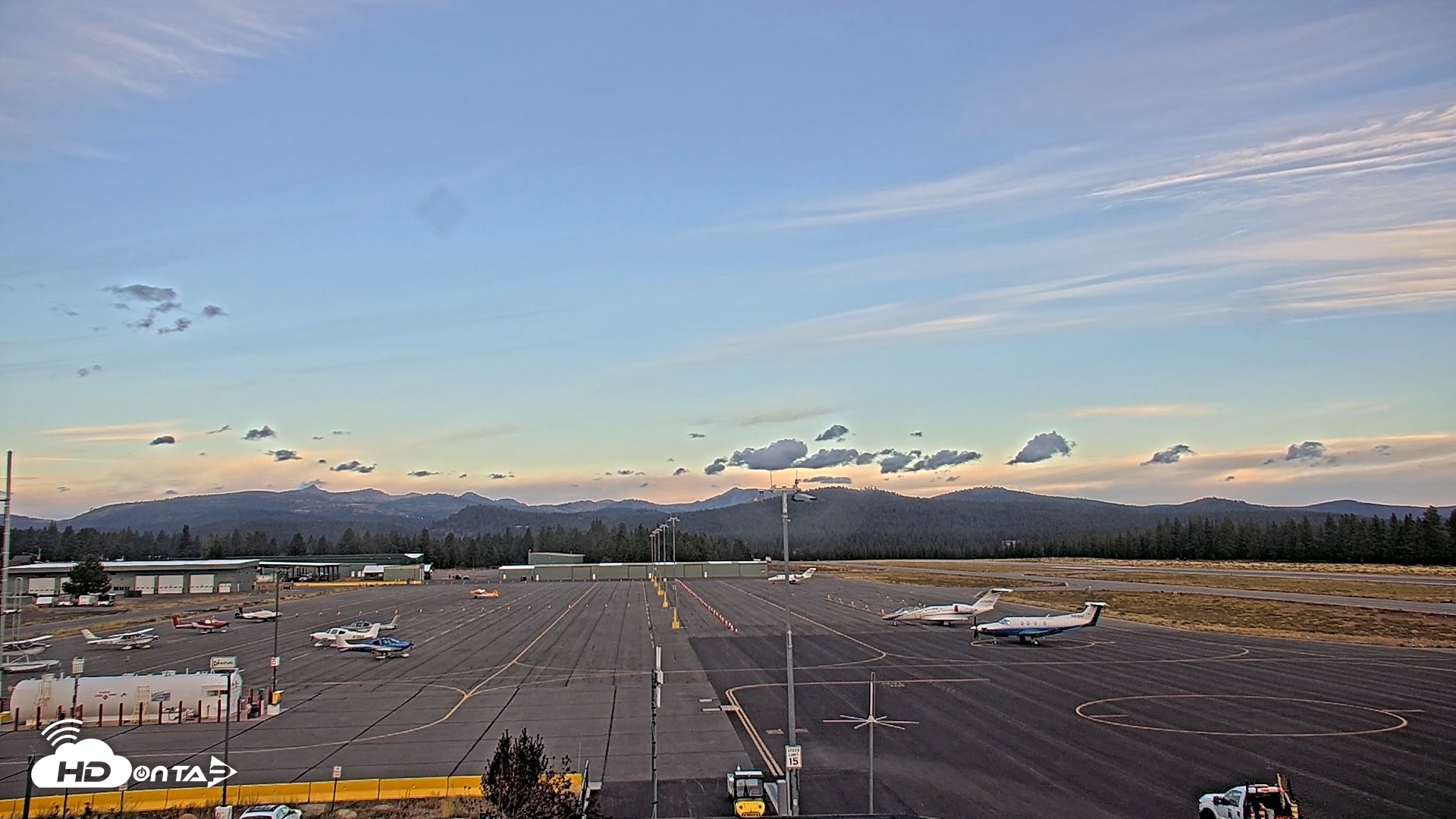 Snapshot of Truckee Tahoe Airport Live Webcam taken Sep 26, 2026, 7:09am PDT