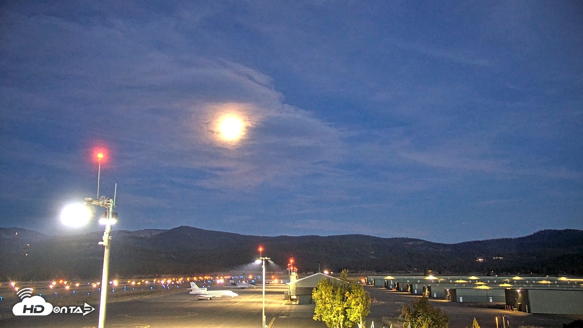 Snapshot of Truckee Tahoe Airport Live Webcam taken Sep 24, 2026, 7:25pm PDT
