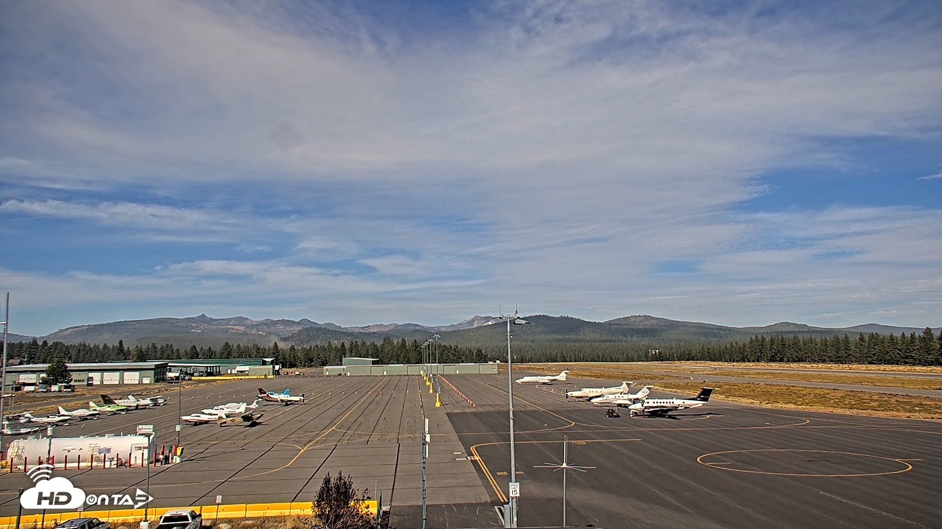 Snapshot of Truckee Tahoe Airport Live Webcam taken Oct 2, 2026, 11:03am PDT