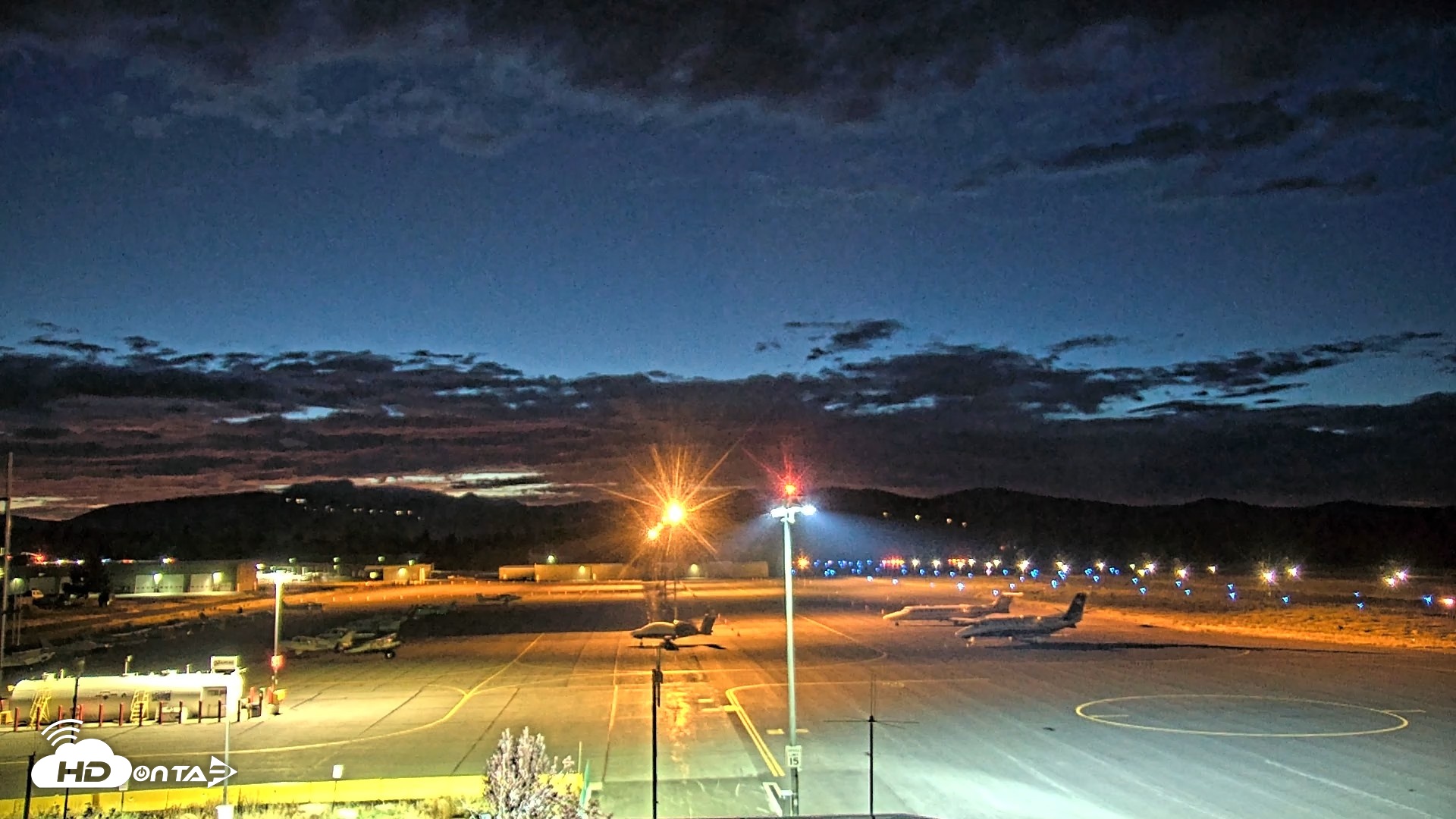 Snapshot of Truckee Tahoe Airport Live Webcam taken Aug 28, 2026, 8:29pm PDT
