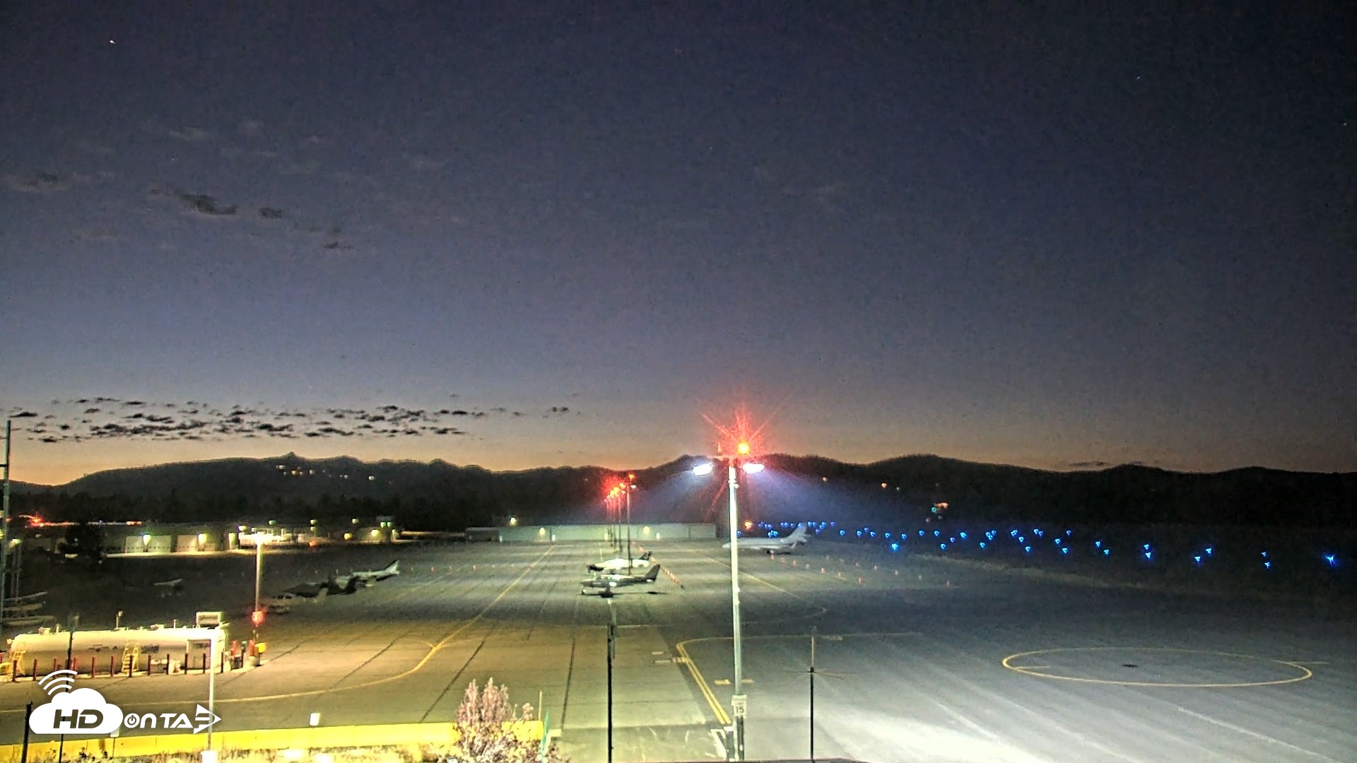 Snapshot of Truckee Tahoe Airport Live Webcam taken Oct 9, 2026, 7:21pm PDT