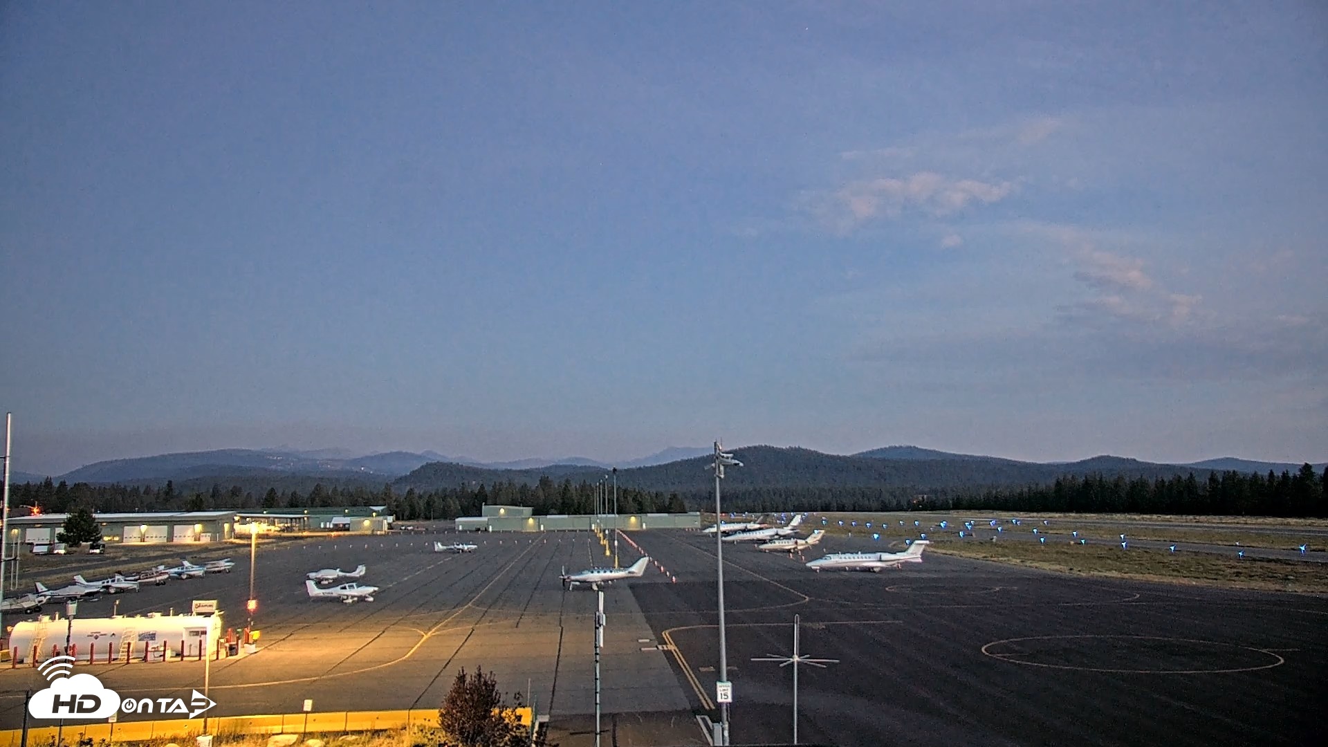 Snapshot of Truckee Tahoe Airport Live Webcam taken Aug 26, 2026, 5:56am PDT
