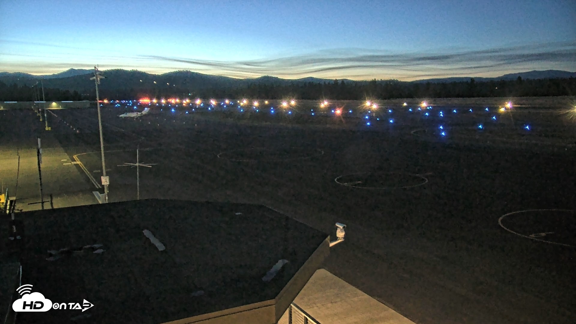 Snapshot of Truckee Tahoe Airport Live Webcam taken Aug 24, 2026, 8:30pm PDT