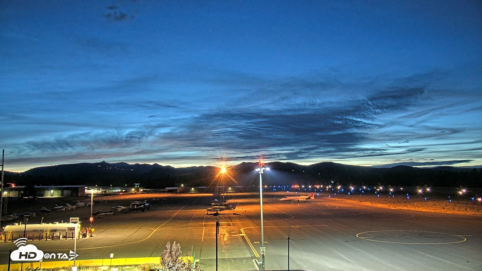 Snapshot of Truckee Tahoe Airport Live Webcam taken Aug 16, 2026, 8:36pm PDT
