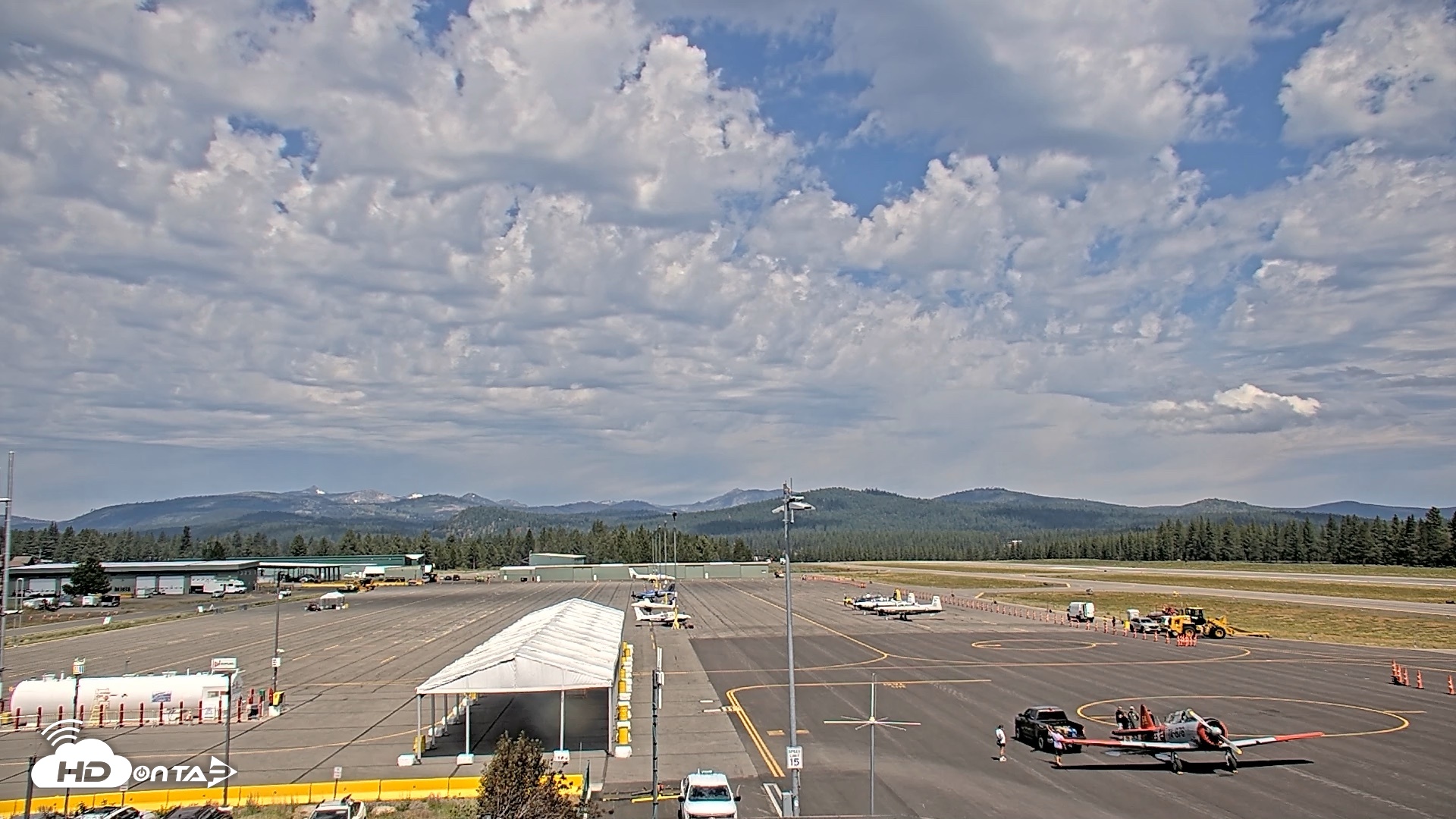 Snapshot of Truckee Tahoe Airport Live Webcam taken Jun 19, 2026, 10:56am PDT
