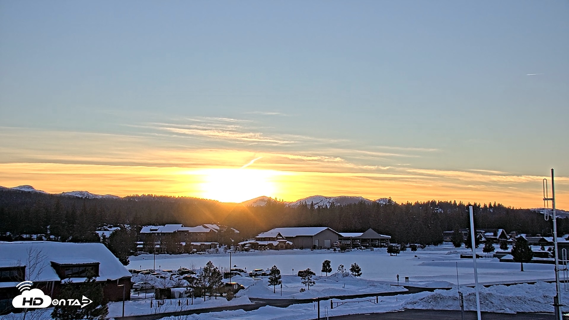 Snapshot of Truckee Tahoe Airport Live Webcam taken Feb 22, 2026, 5:34pm PST