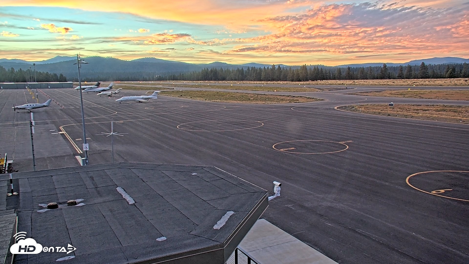 Snapshot of Truckee Tahoe Airport Live Webcam taken Aug 25, 2026, 7:50pm PDT