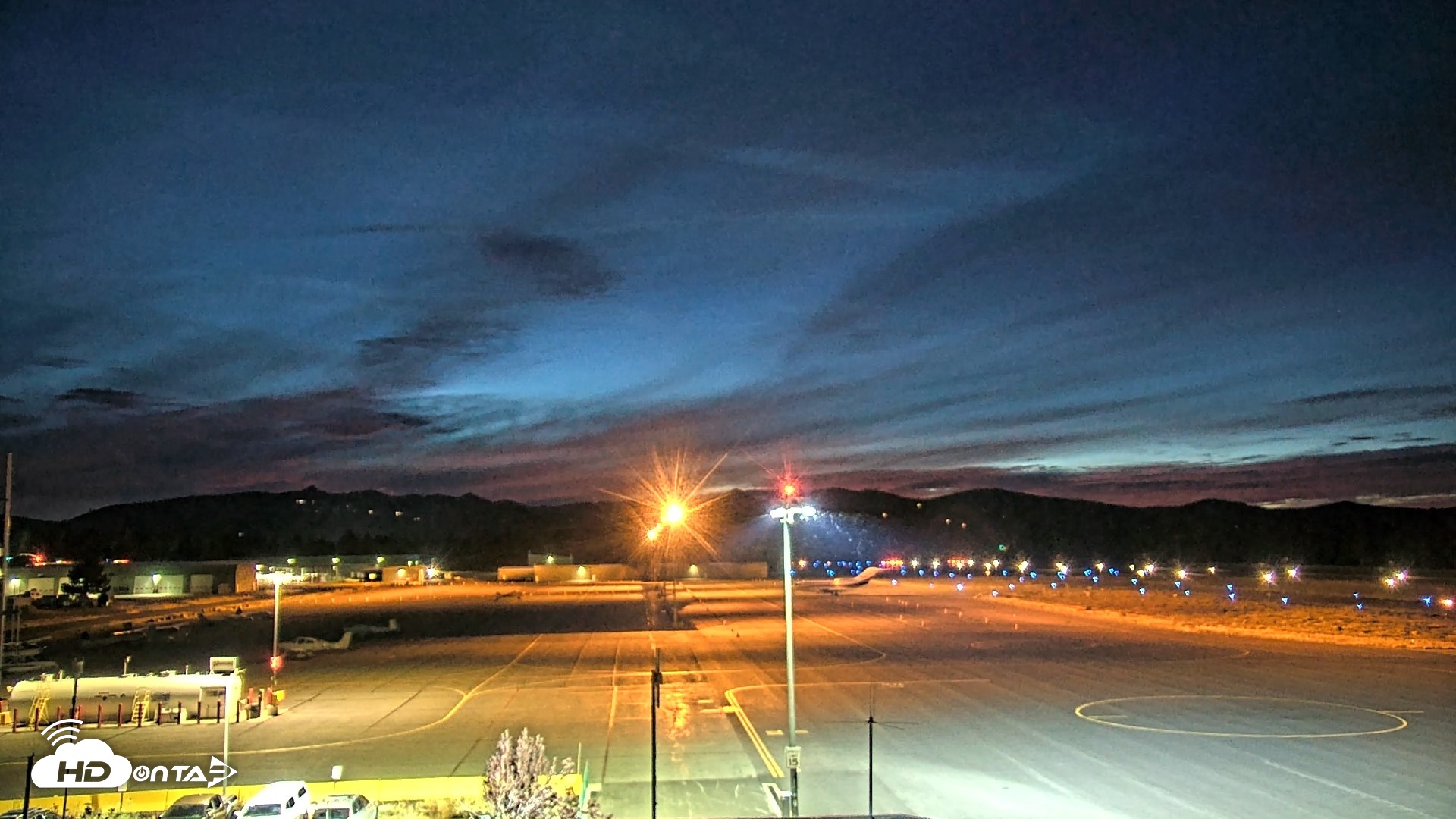 Snapshot of Truckee Tahoe Airport Live Webcam taken Sep 9, 2026, 8:07pm PDT