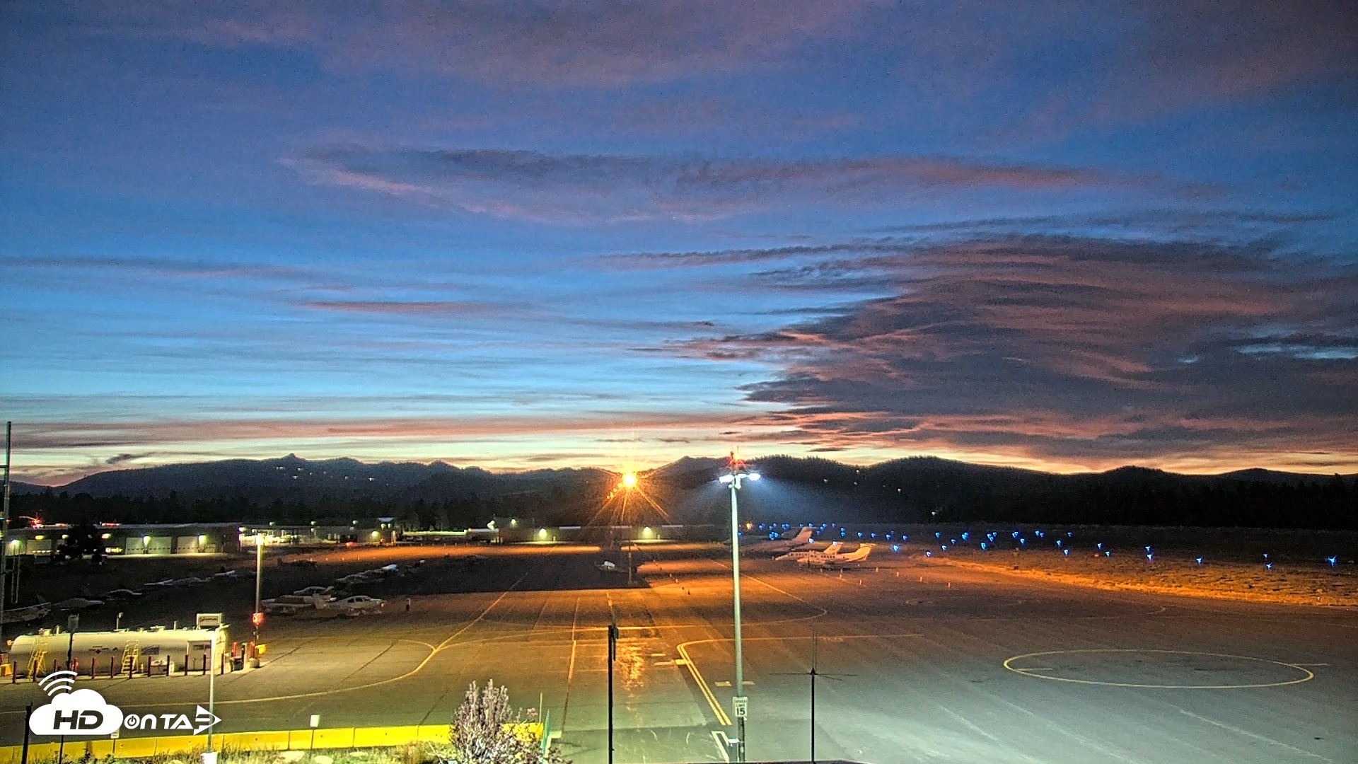 Snapshot of Truckee Tahoe Airport Live Webcam taken Aug 23, 2026, 8:27pm PDT