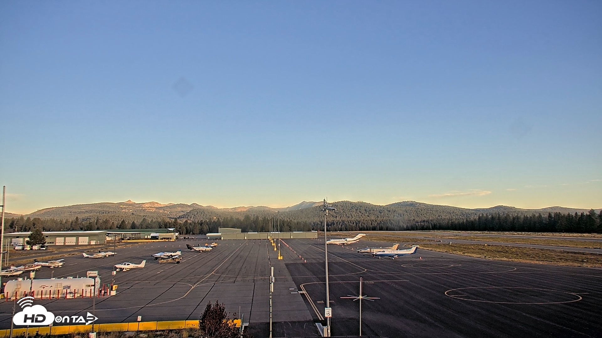 Snapshot of Truckee Tahoe Airport Live Webcam taken Sep 12, 2026, 7:02am PDT