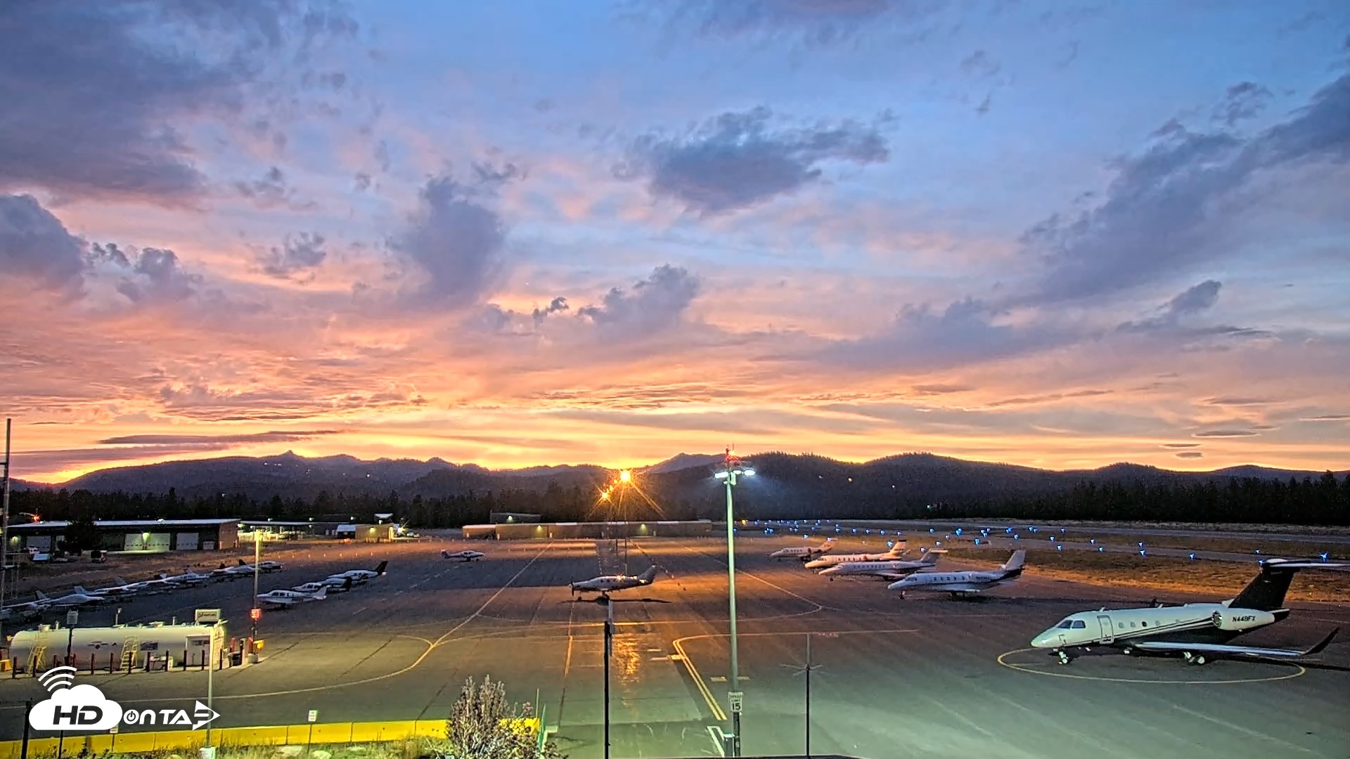 Snapshot of Truckee Tahoe Airport Live Webcam taken Aug 27, 2026, 8:05pm PDT