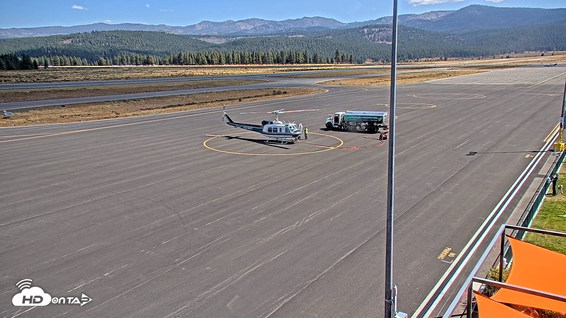 Snapshot of Truckee Tahoe Airport Live Webcam taken Sep 16, 2026, 12:28pm PDT