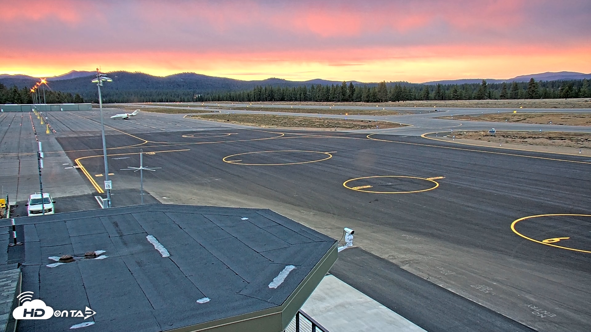 Snapshot of Truckee Tahoe Airport Live Webcam taken Oct 22, 2025, 6:15pm PDT