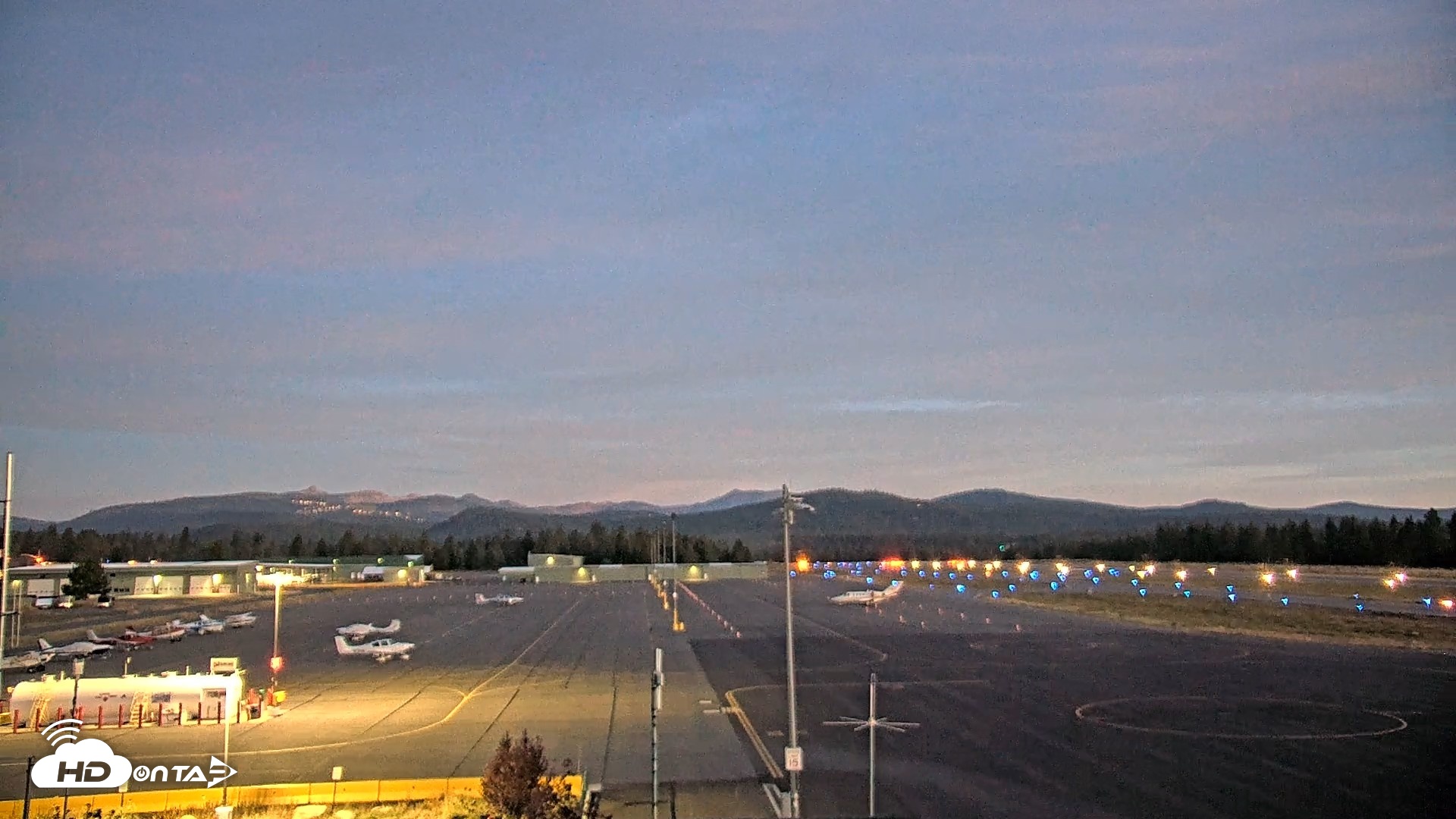 Snapshot of Truckee Tahoe Airport Live Webcam taken Aug 25, 2026, 5:54am PDT