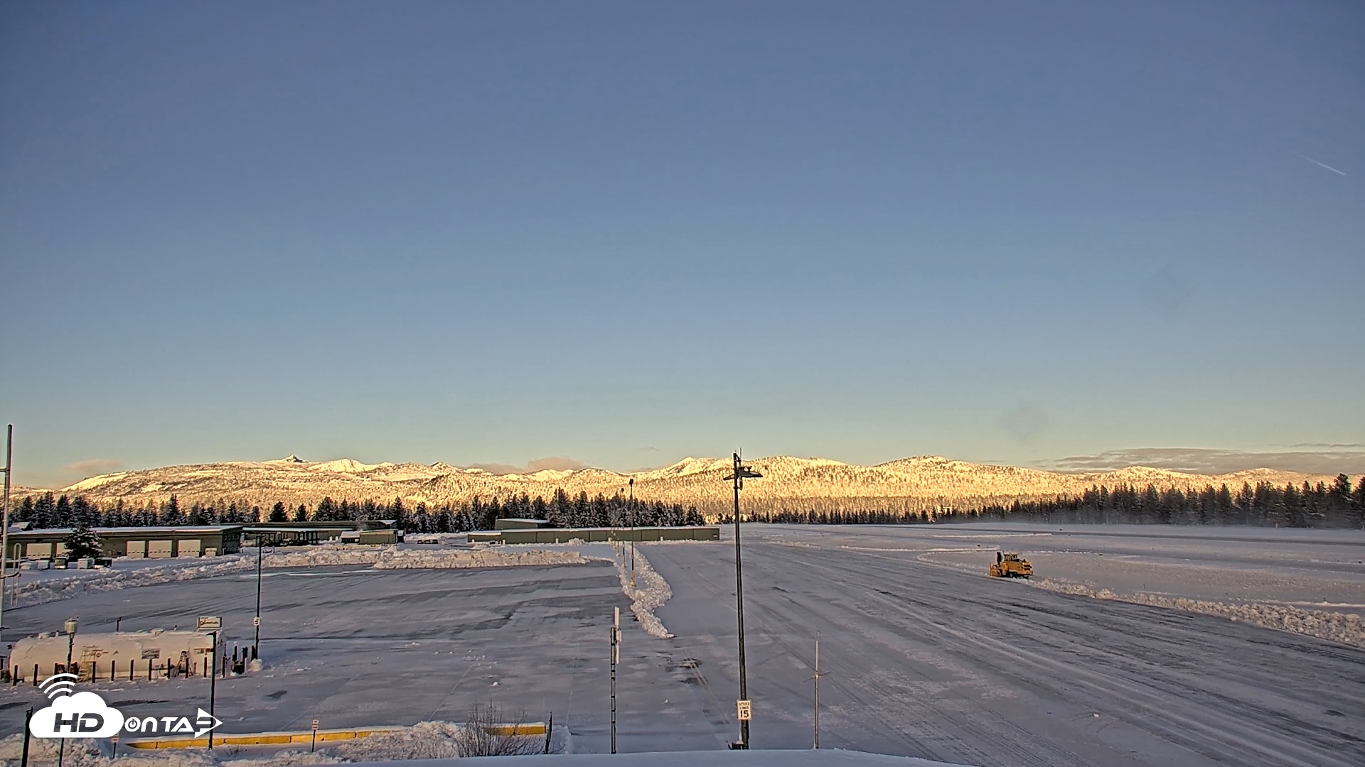 Snapshot of Truckee Tahoe Airport Live Webcam taken Dec 27, 2025, 8:37am PST