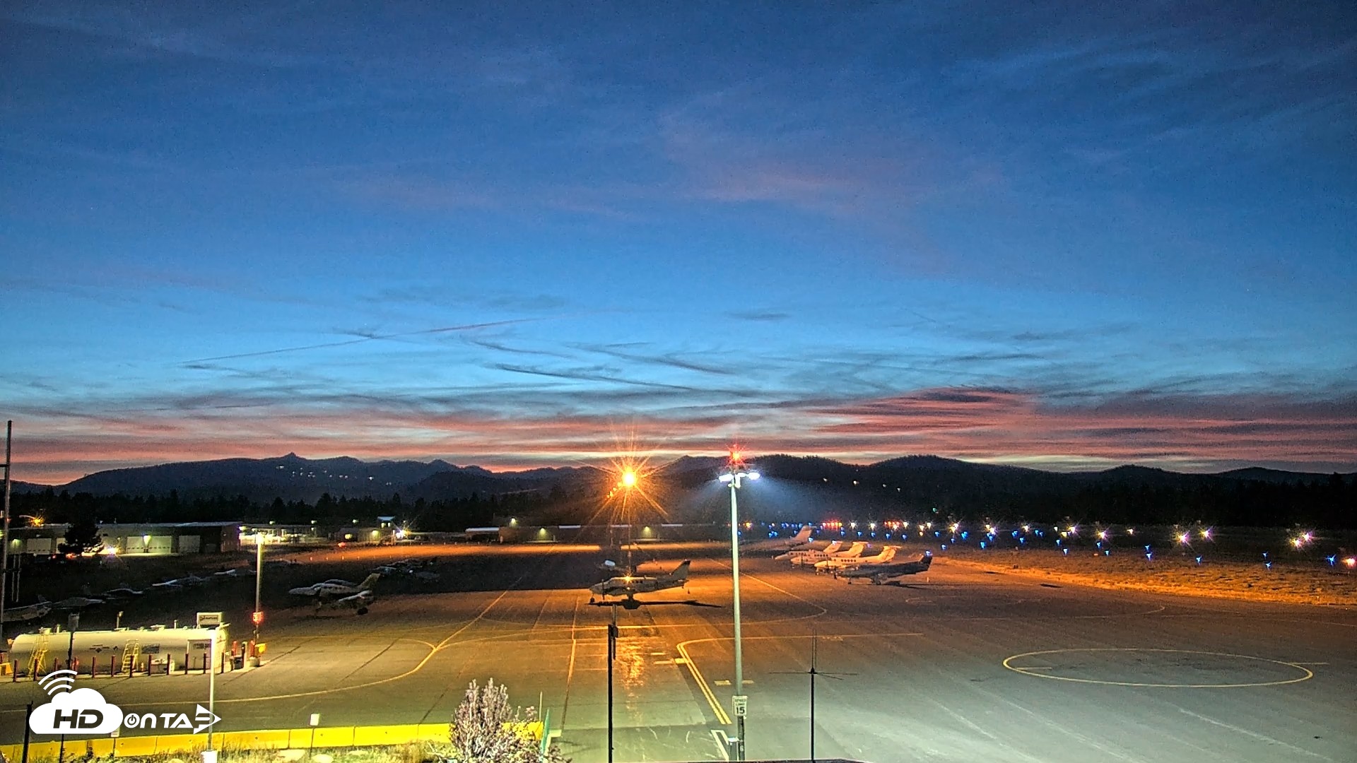 Snapshot of Truckee Tahoe Airport Live Webcam taken Aug 20, 2026, 8:32pm PDT