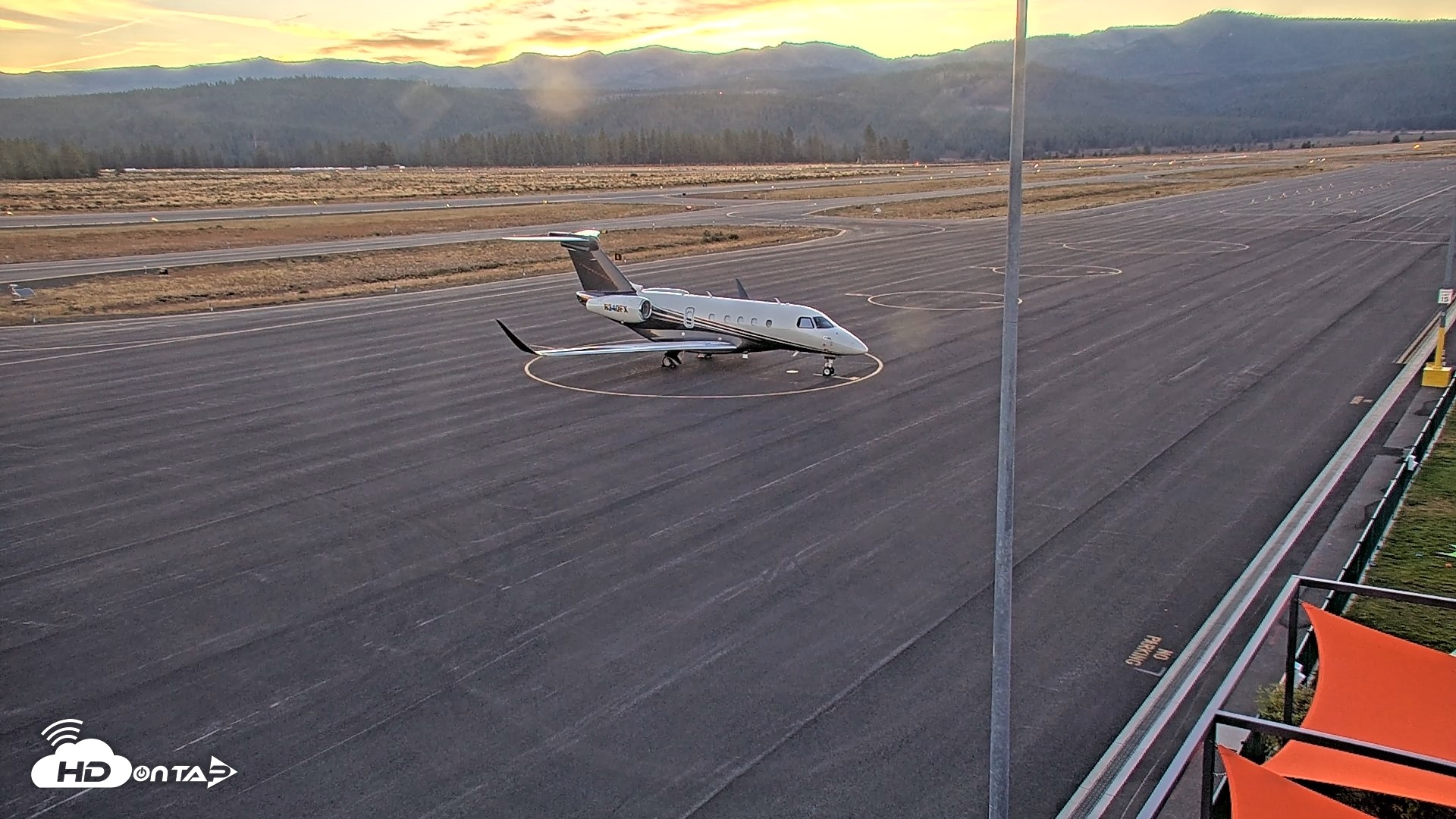 Snapshot of Truckee Tahoe Airport Live Webcam taken Sep 9, 2026, 6:38am PDT