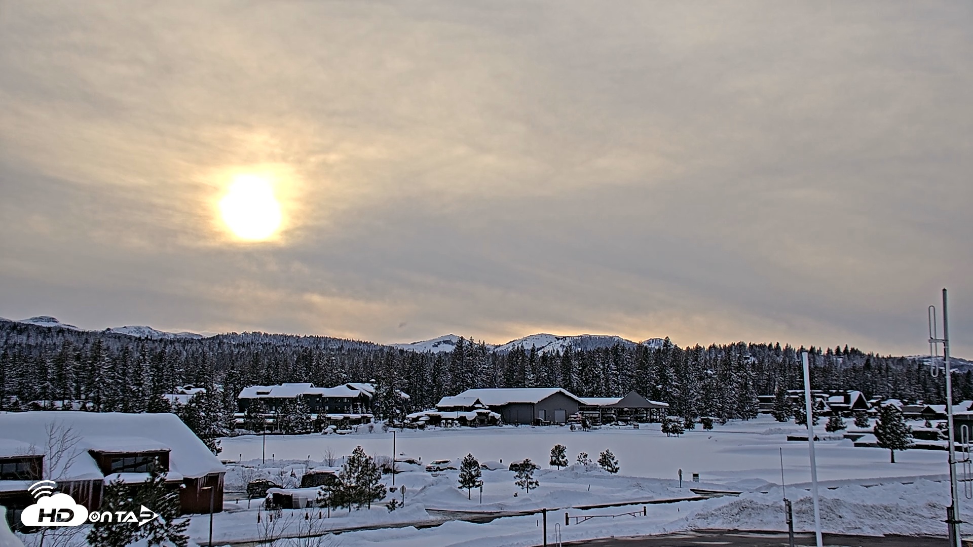 Snapshot of Truckee Tahoe Airport Live Webcam taken Feb 20, 2026, 5:02pm PST