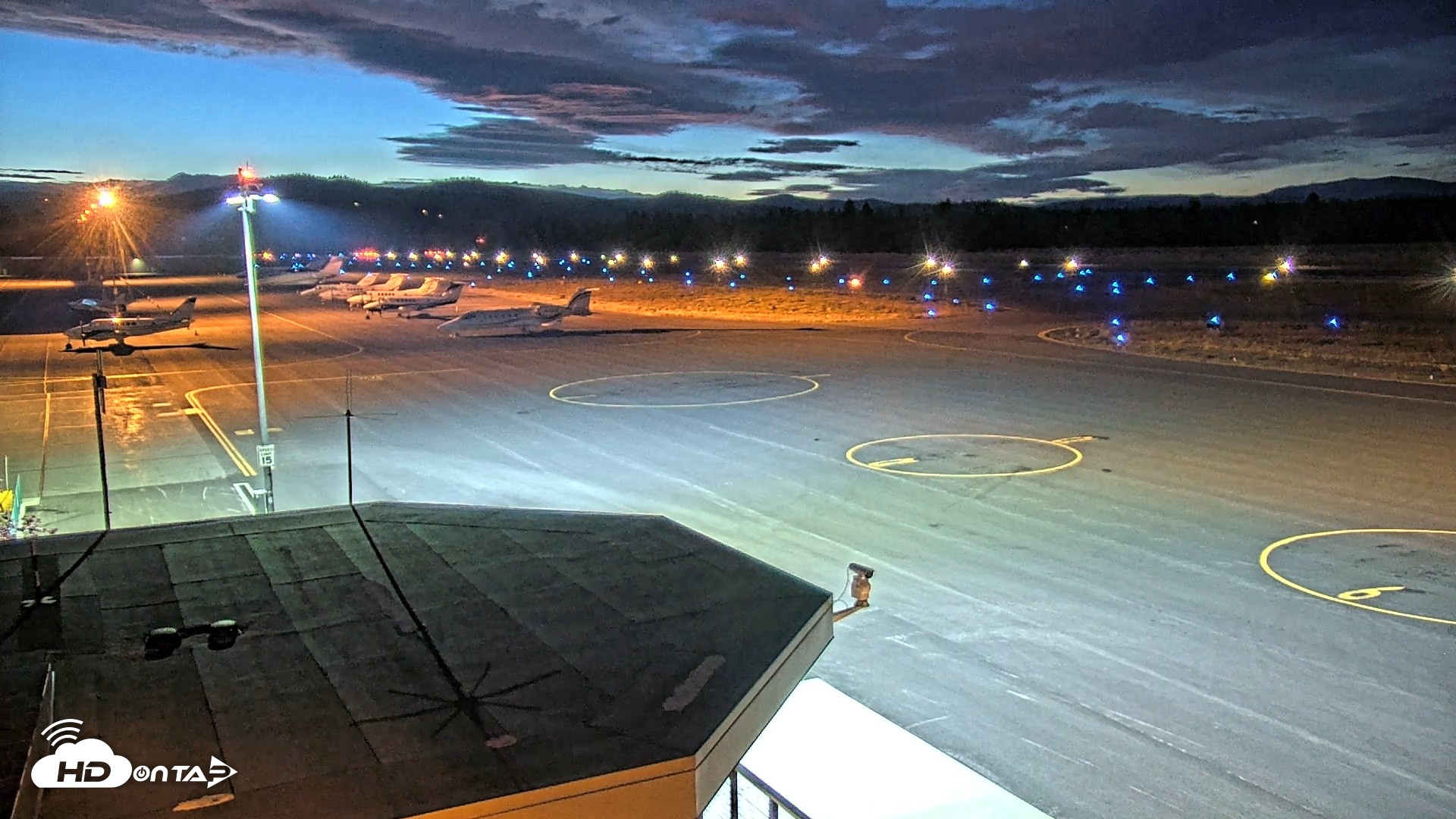 Snapshot of Truckee Tahoe Airport Live Webcam taken Aug 21, 2026, 8:34pm PDT