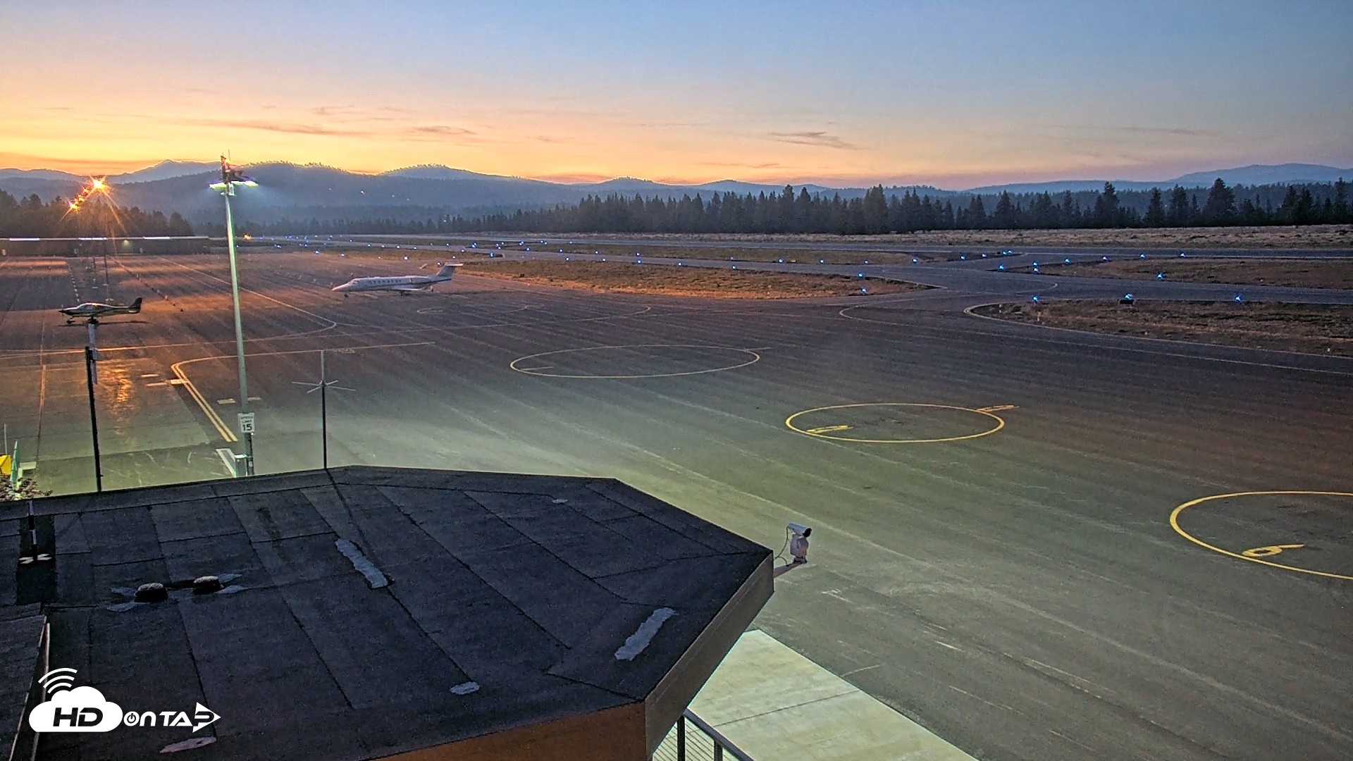Snapshot of Truckee Tahoe Airport Live Webcam taken Aug 30, 2026, 8:02pm PDT