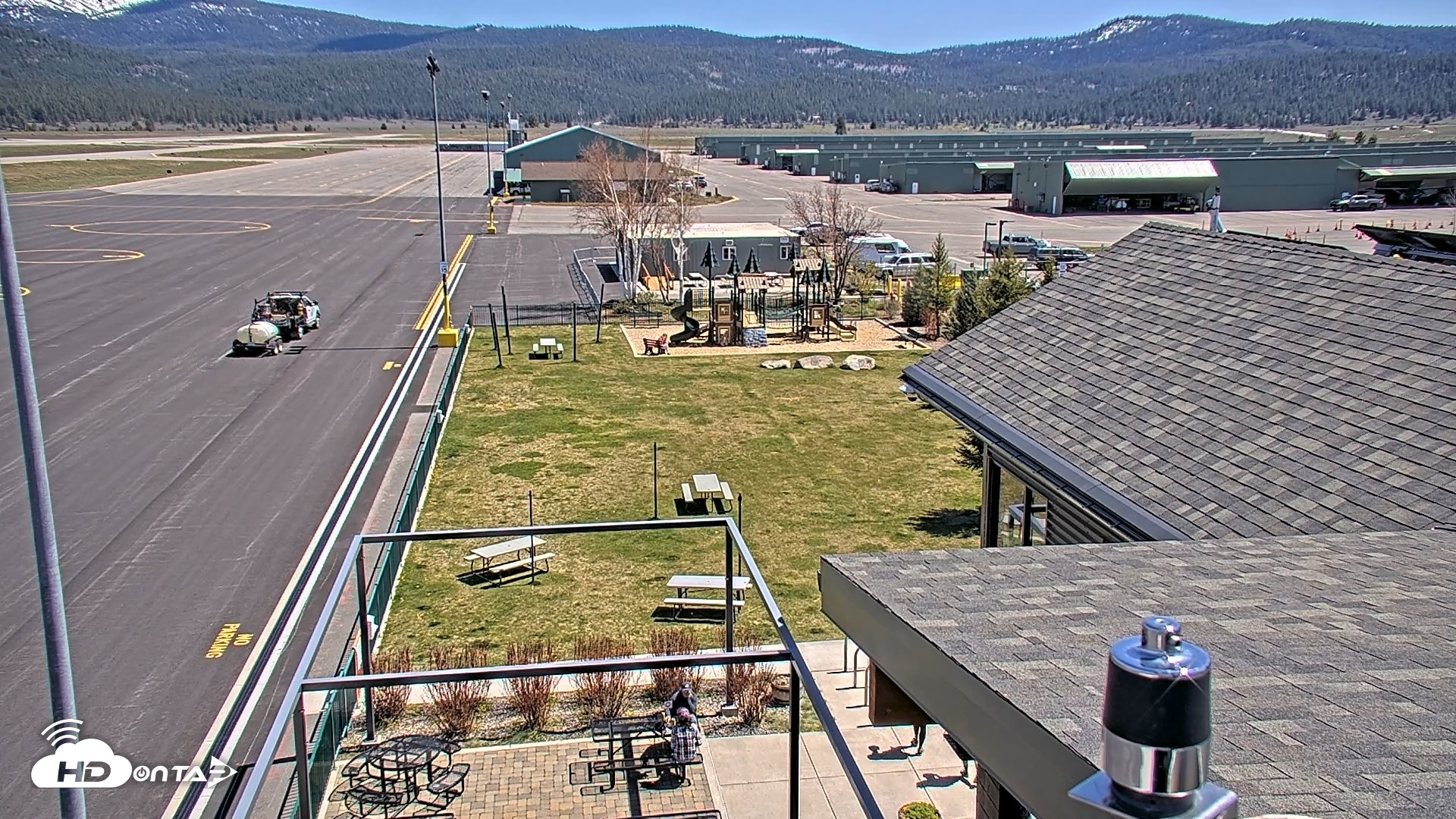 Snapshot of Truckee Tahoe Airport Live Webcam taken Apr 23, 2026, 1:43pm PDT
