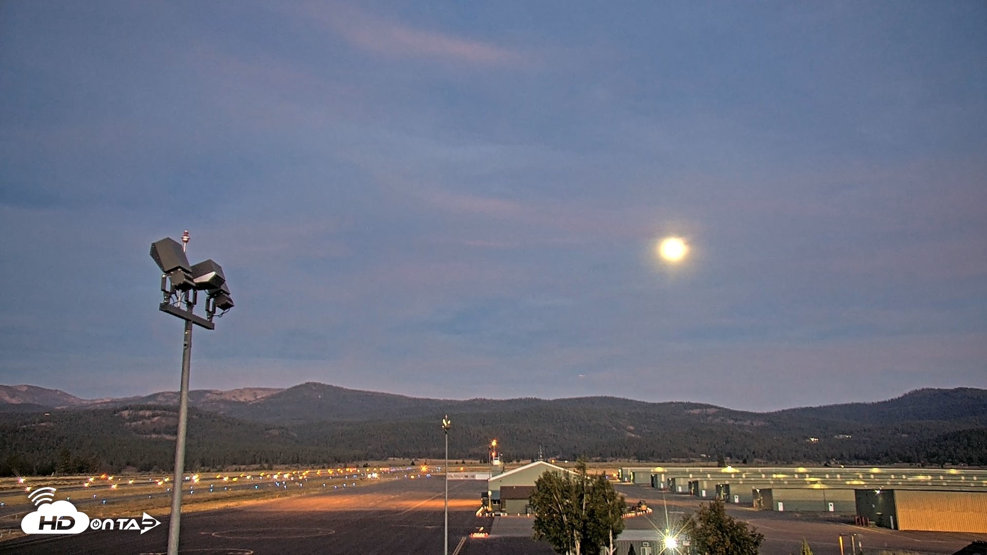 Snapshot of Truckee Tahoe Airport Live Webcam taken Aug 25, 2026, 8:07pm PDT