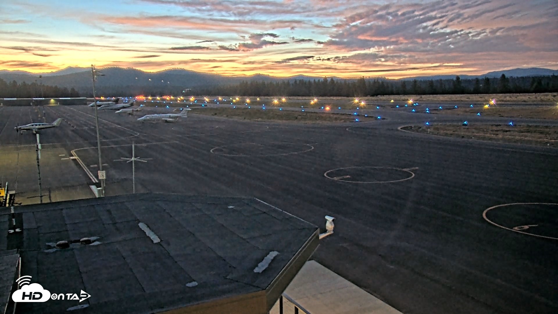 Snapshot of Truckee Tahoe Airport Live Webcam taken Aug 25, 2026, 8:16pm PDT