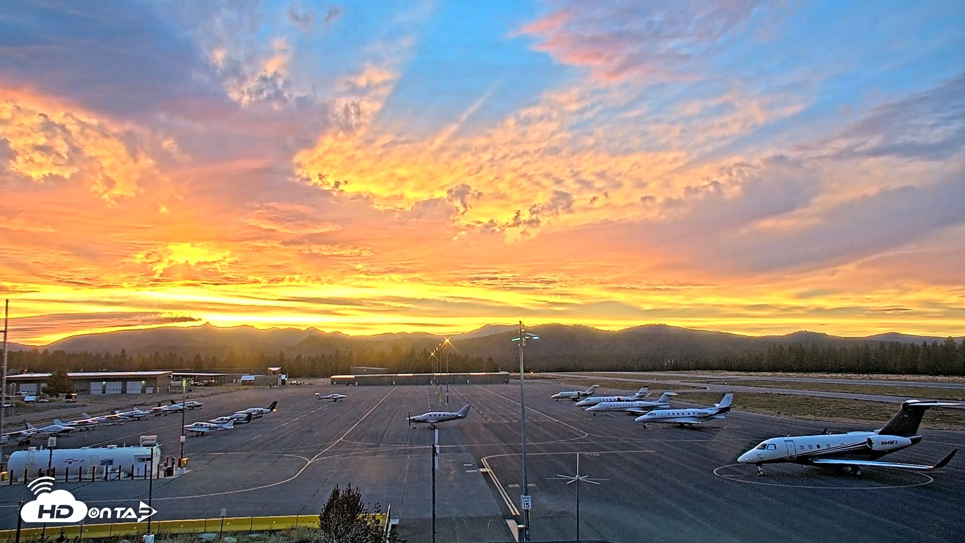 Snapshot of Truckee Tahoe Airport Live Webcam taken Aug 27, 2026, 7:47pm PDT
