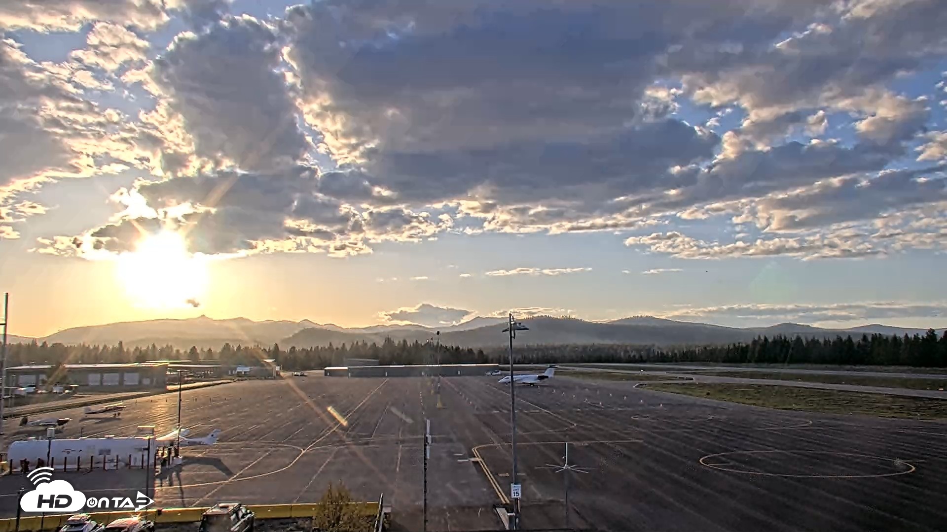 Snapshot of Truckee Tahoe Airport Live Webcam taken Apr 30, 2026, 7:12pm PDT