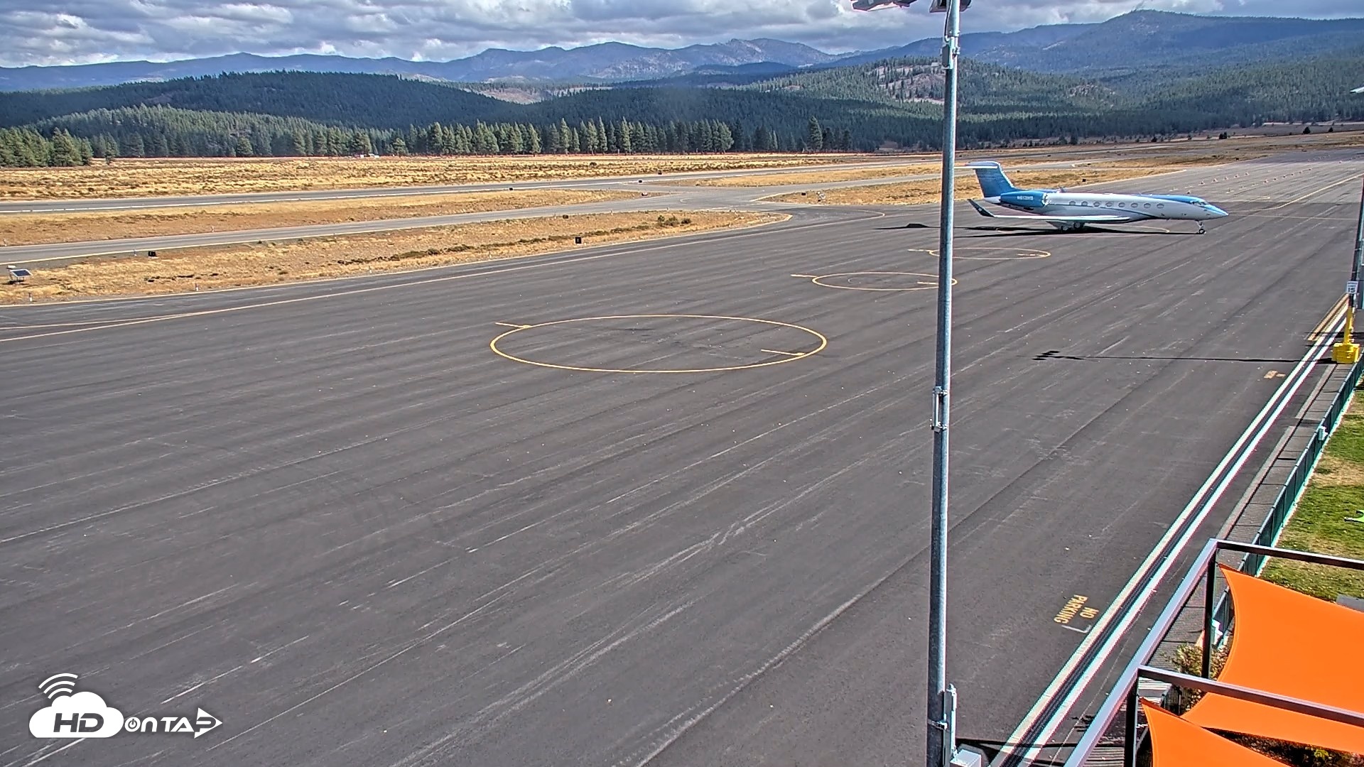 Snapshot of Truckee Tahoe Airport Live Webcam taken Oct 11, 2026, 1:03pm PDT