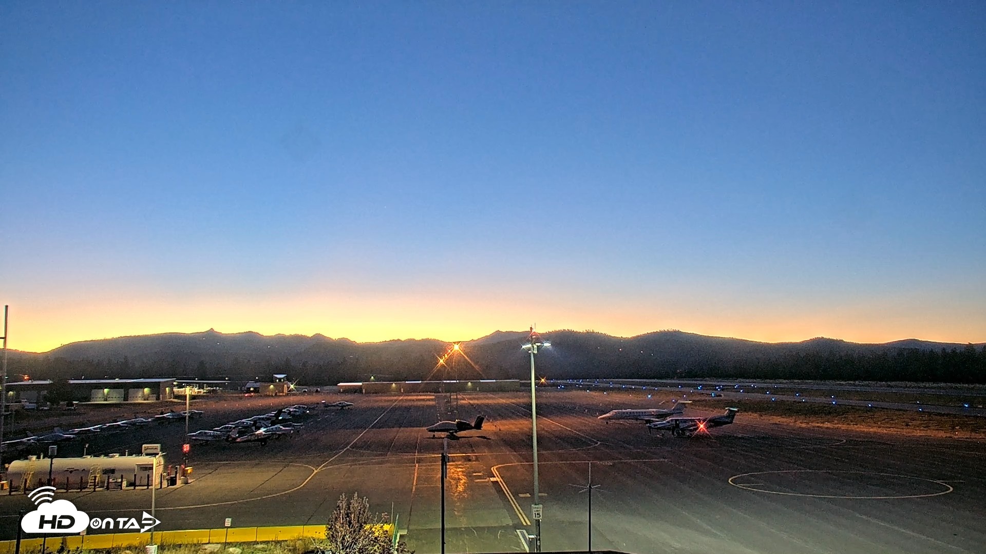Snapshot of Truckee Tahoe Airport Live Webcam taken Aug 29, 2026, 8:07pm PDT