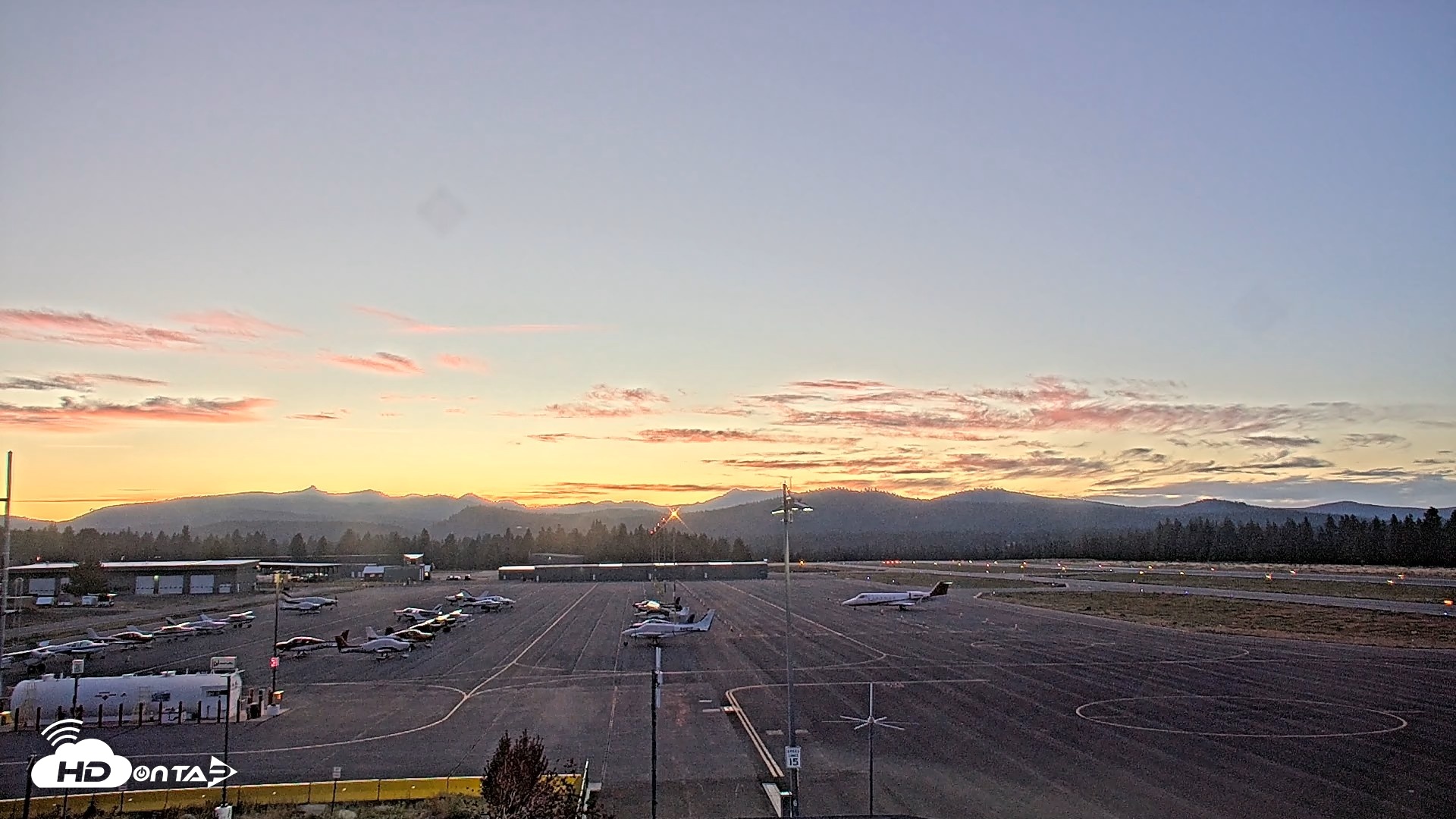 Snapshot of Truckee Tahoe Airport Live Webcam taken Aug 15, 2026, 8:11pm PDT