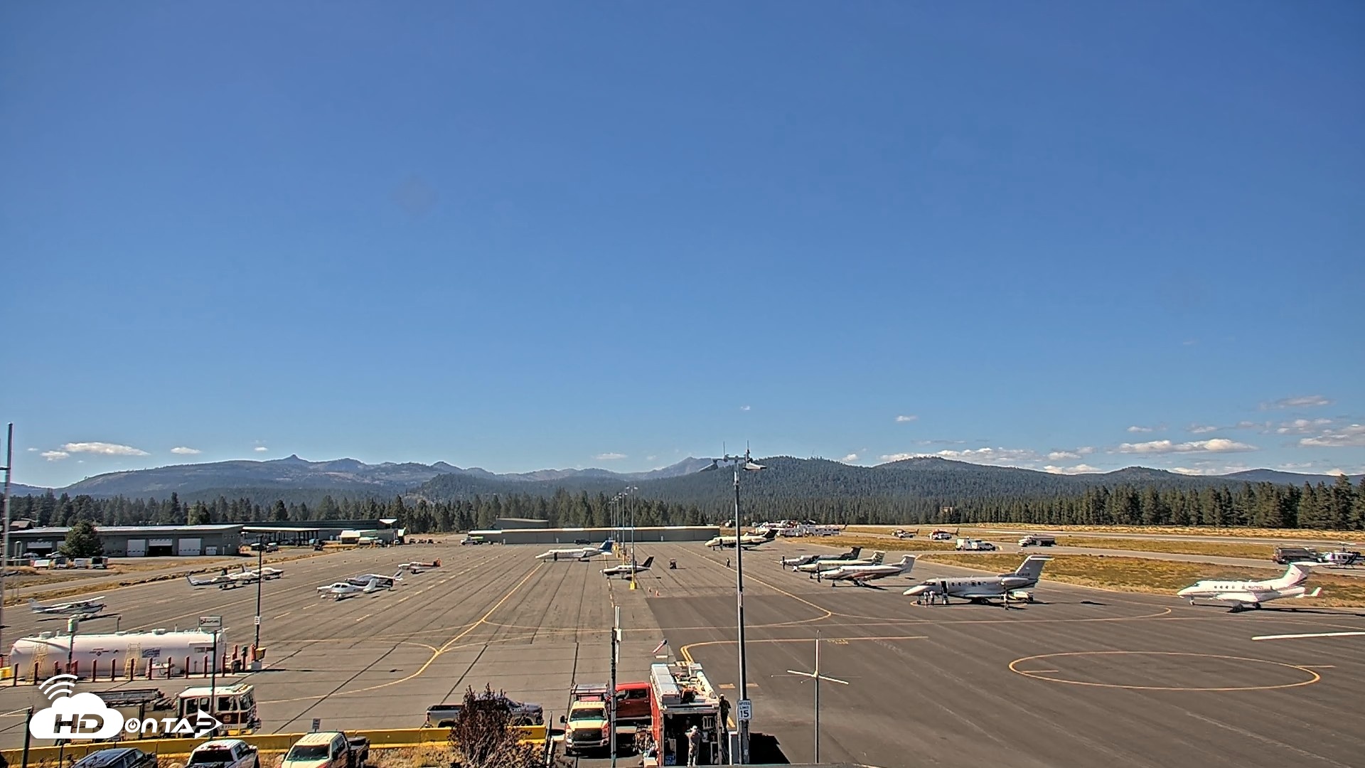 Snapshot of Truckee Tahoe Airport Live Webcam taken Sep 18, 2026, 2:57pm PDT