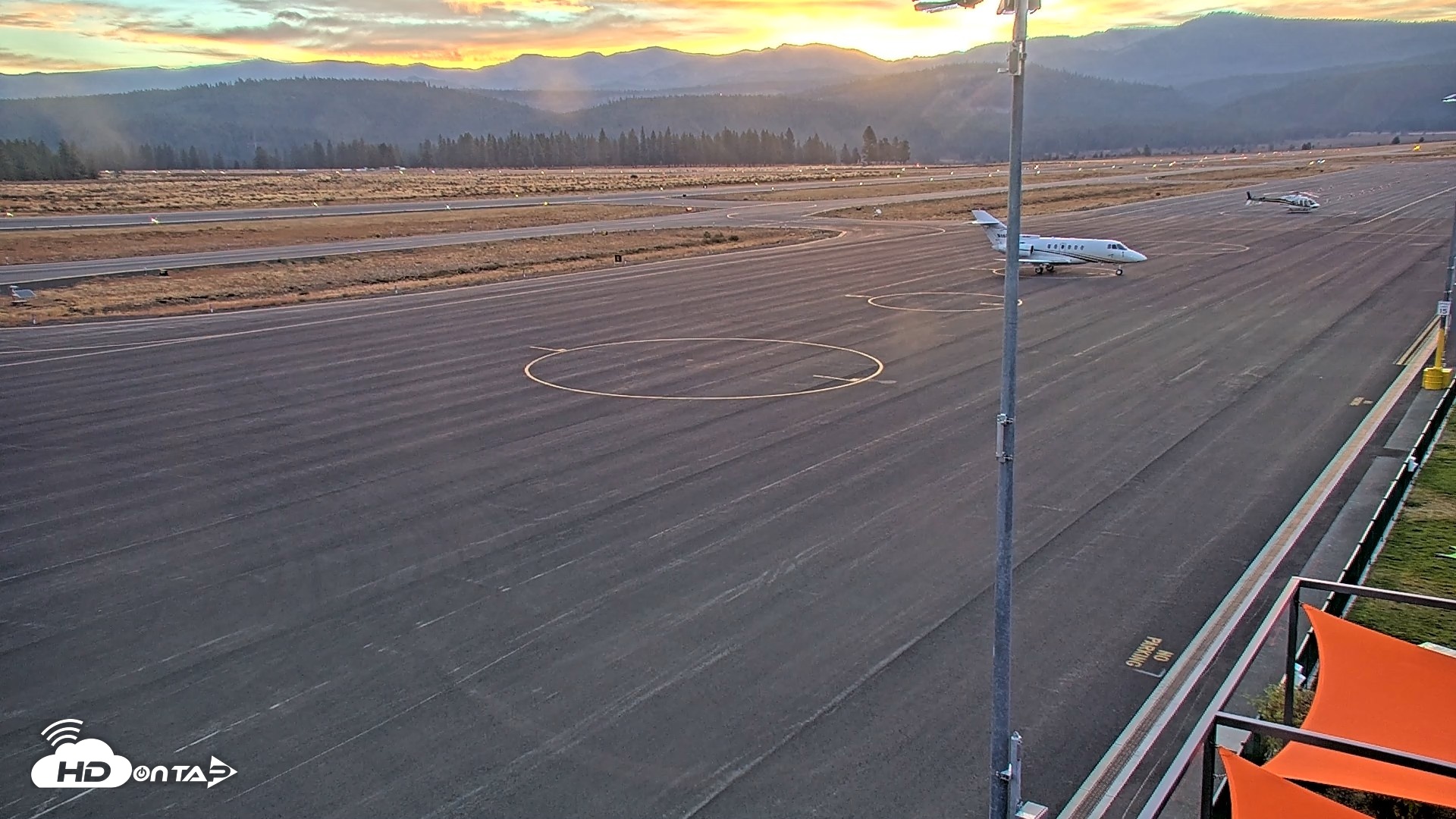 Snapshot of Truckee Tahoe Airport Live Webcam taken Oct 2, 2026, 6:52am PDT