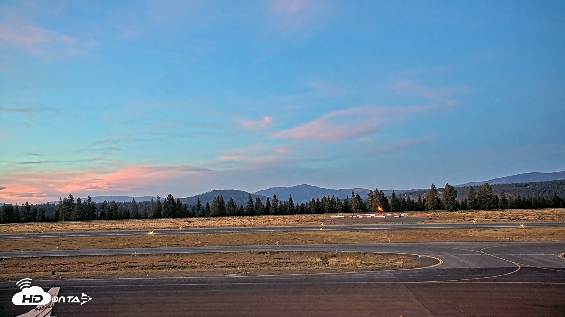 Snapshot of Truckee Tahoe Airport Live Webcam taken Aug 20, 2026, 8:05pm PDT