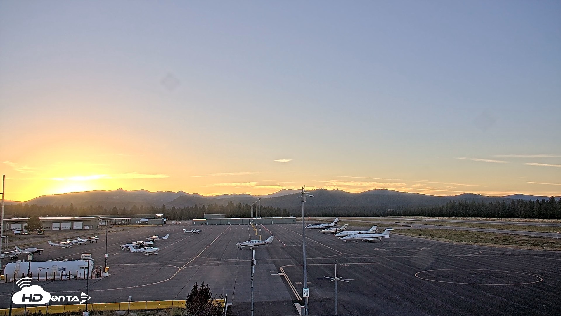 Snapshot of Truckee Tahoe Airport Live Webcam taken Aug 26, 2026, 7:28pm PDT