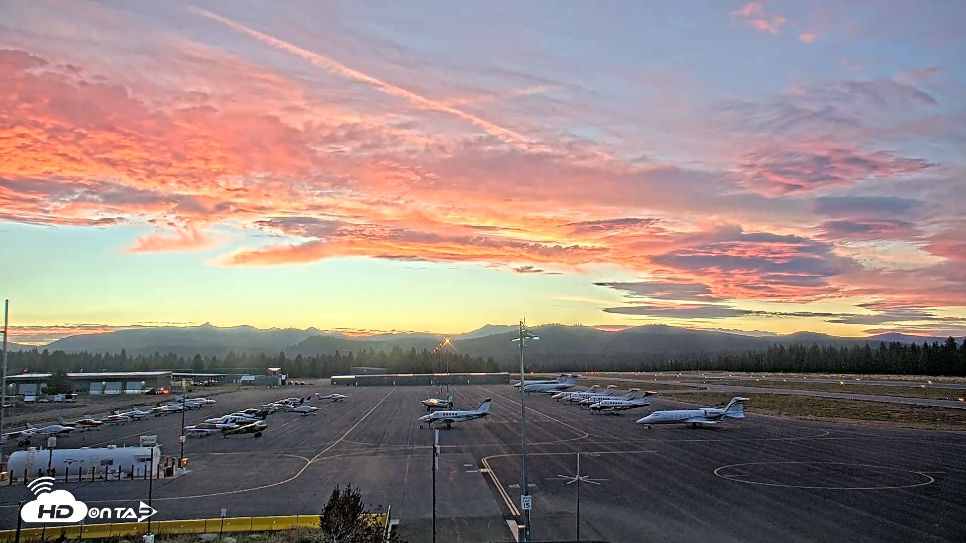 Snapshot of Truckee Tahoe Airport Live Webcam taken Aug 21, 2026, 8:00pm PDT