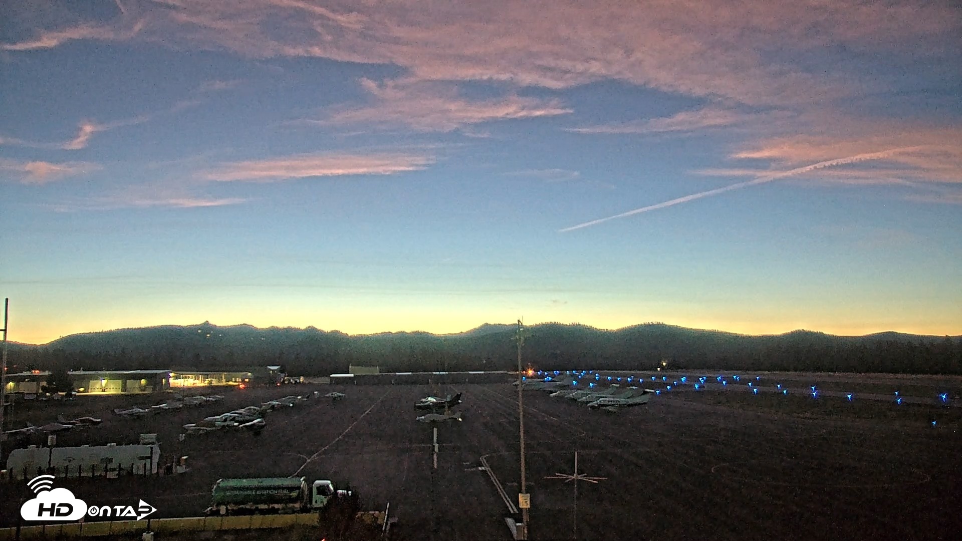 Snapshot of Truckee Tahoe Airport Live Webcam taken Aug 22, 2026, 8:32pm PDT